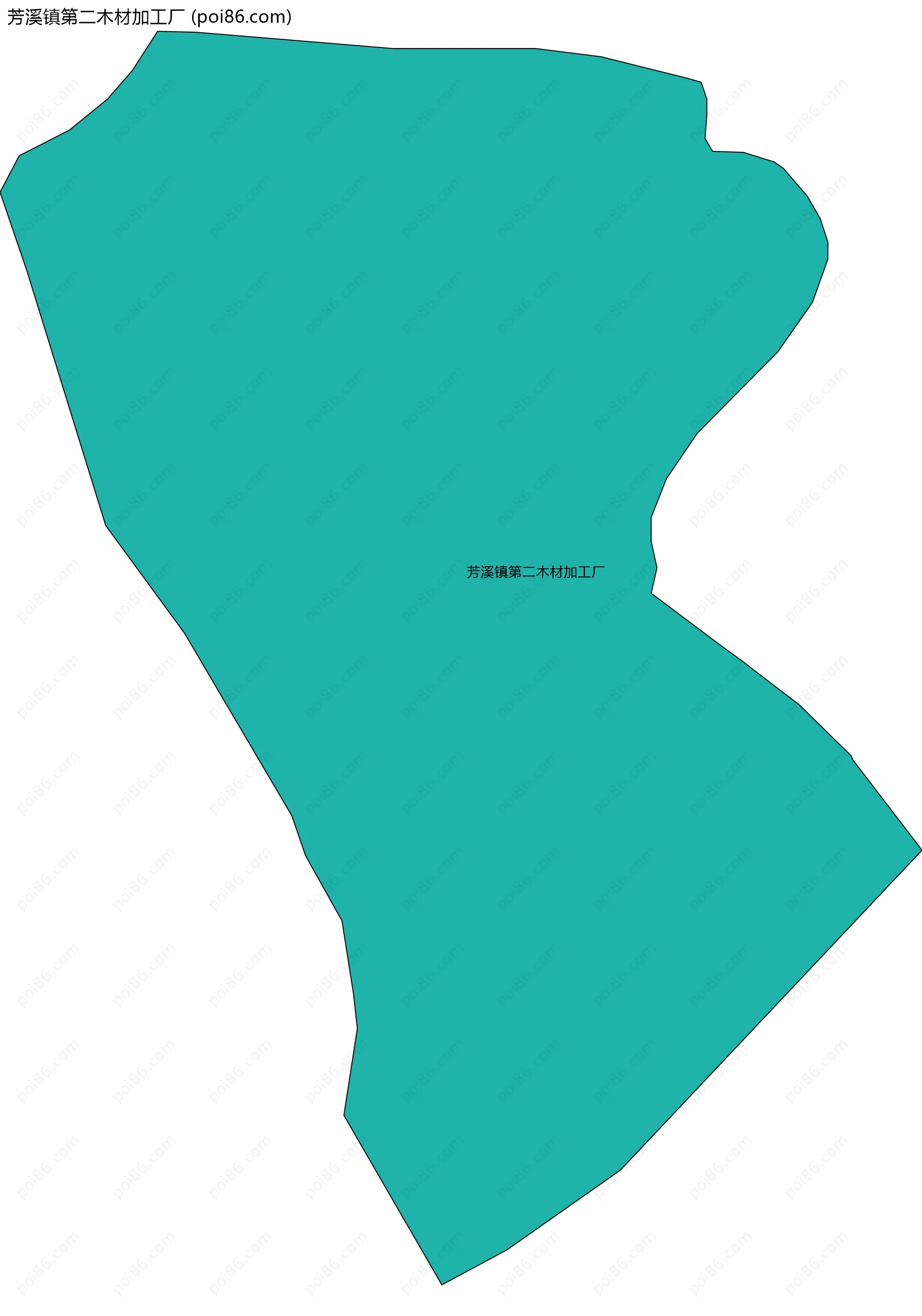 芳溪镇第二木材加工厂边界地图