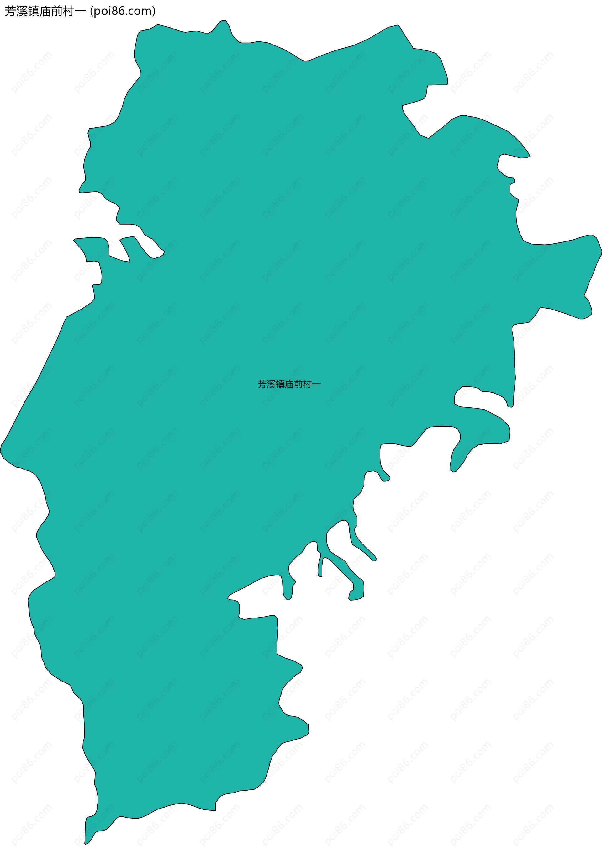 芳溪镇庙前村一边界地图