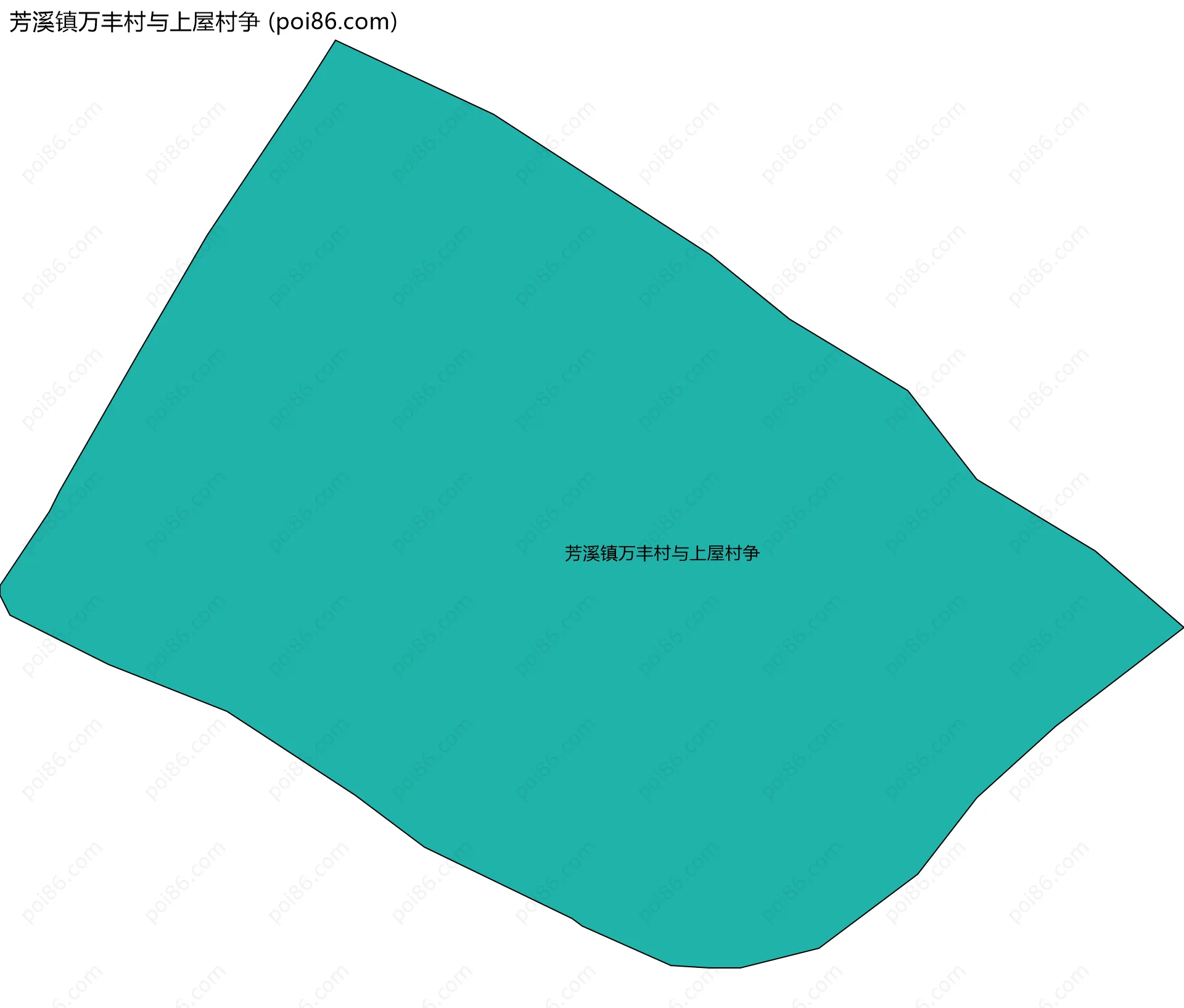 芳溪镇万丰村与上屋村争边界地图