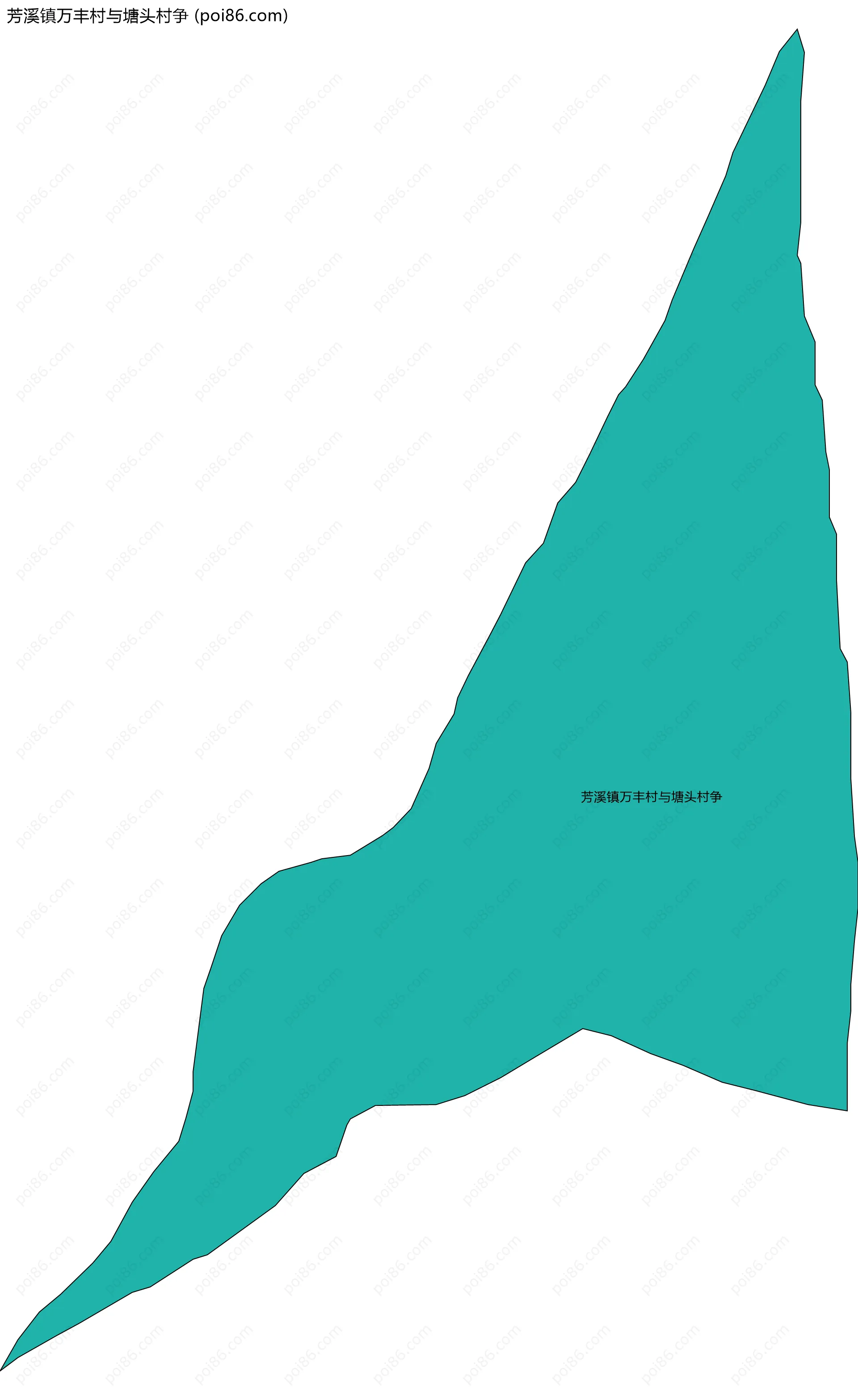 芳溪镇万丰村与塘头村争边界地图