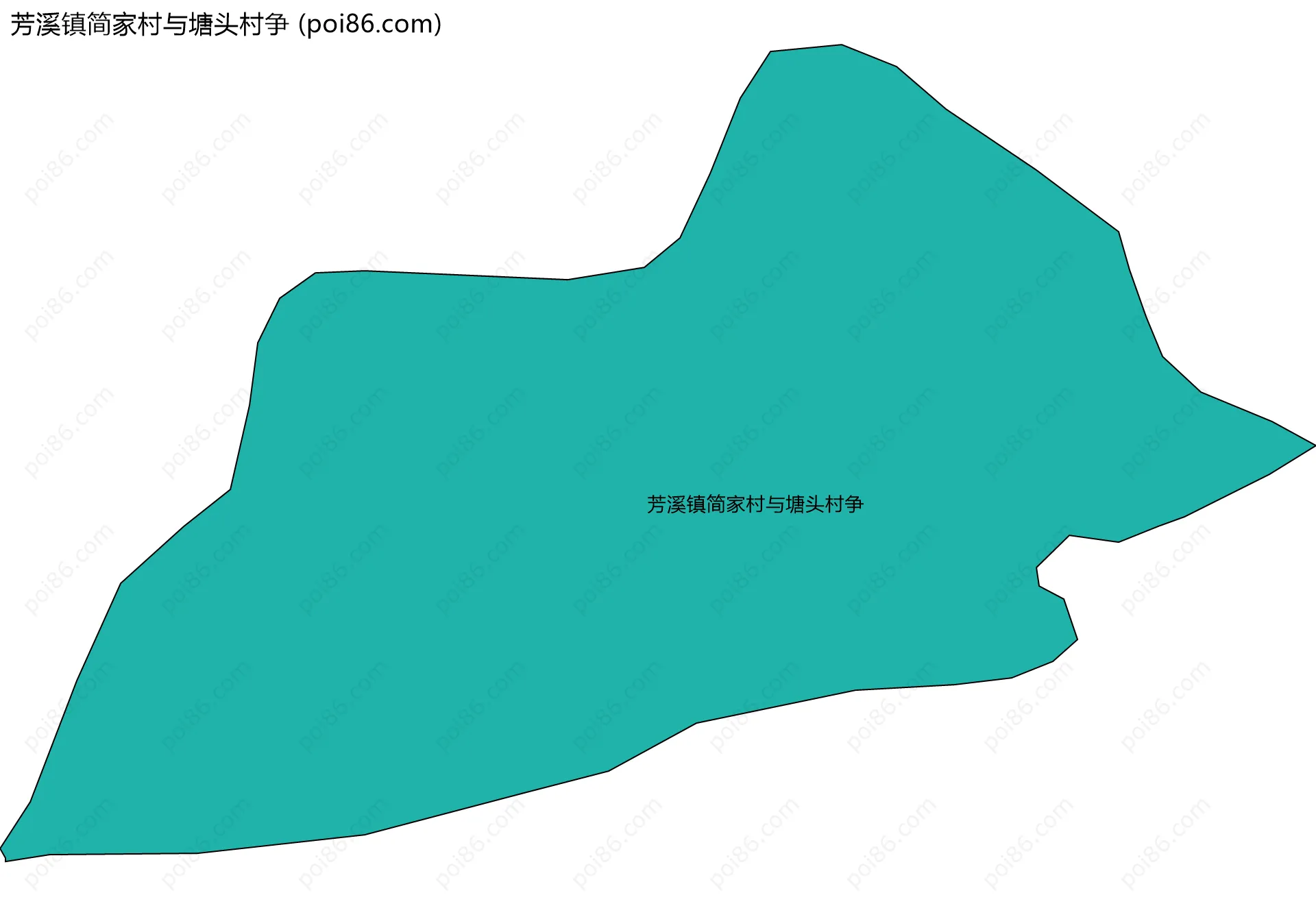 芳溪镇简家村与塘头村争边界地图