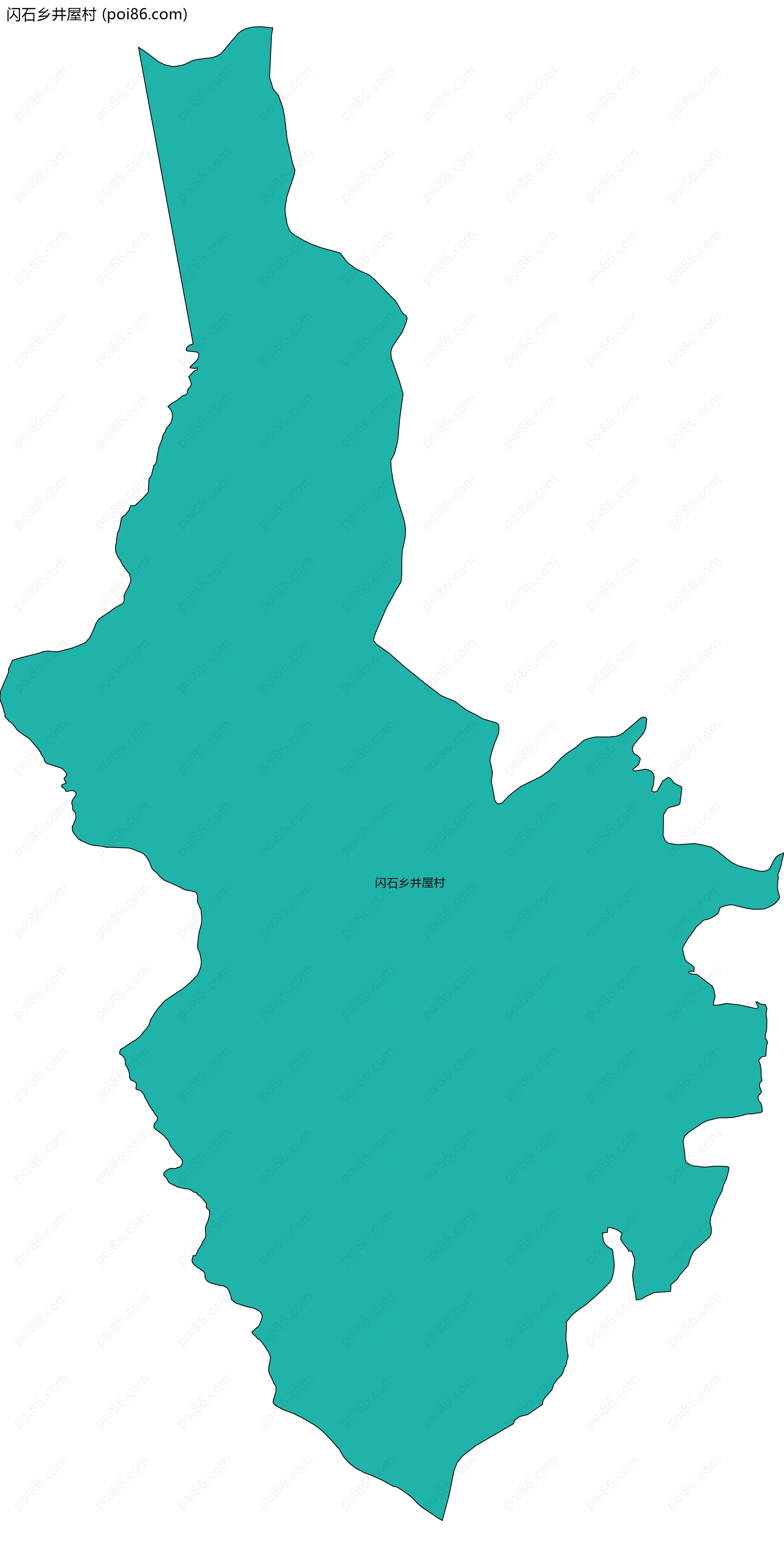 闪石乡井屋村边界地图