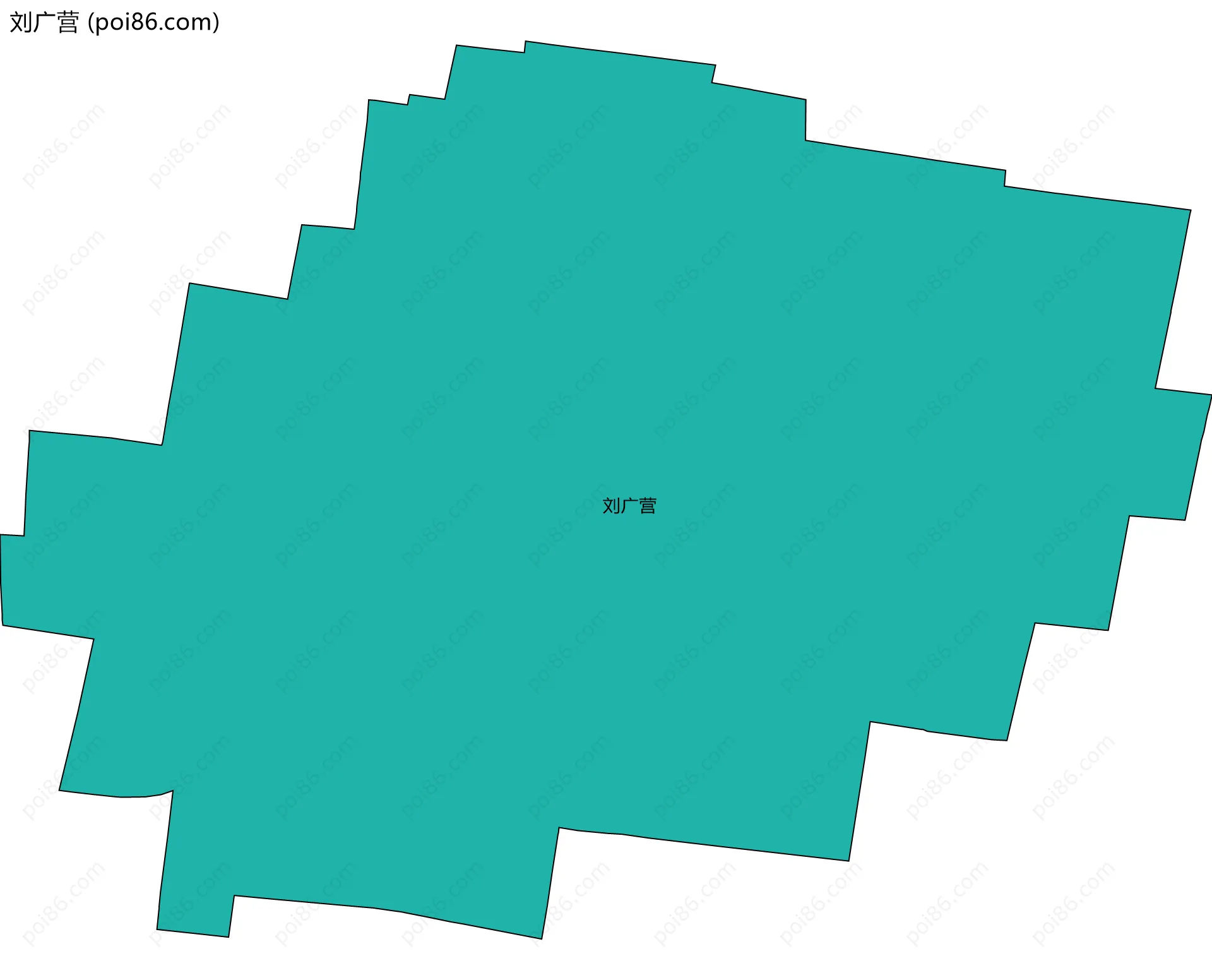 刘广营边界地图