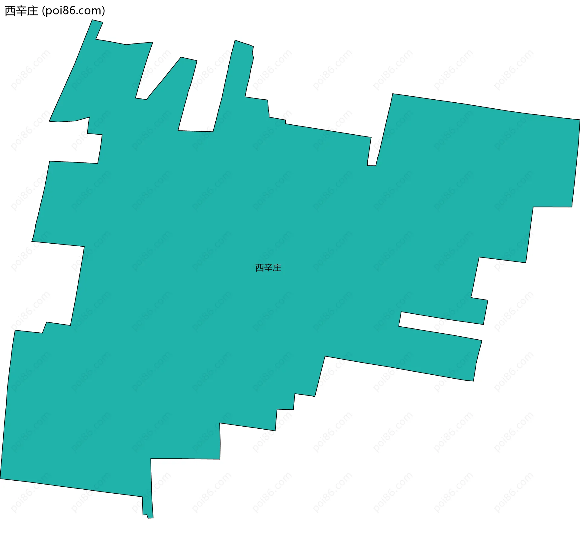 西辛庄边界地图