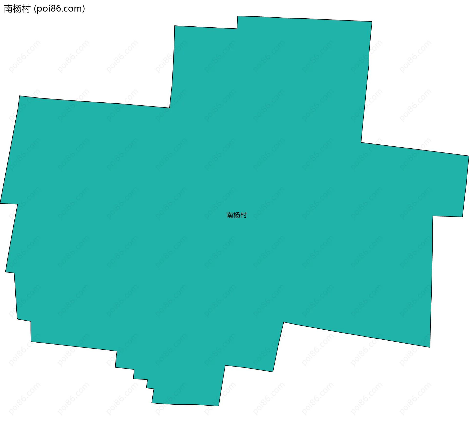 南杨村边界地图