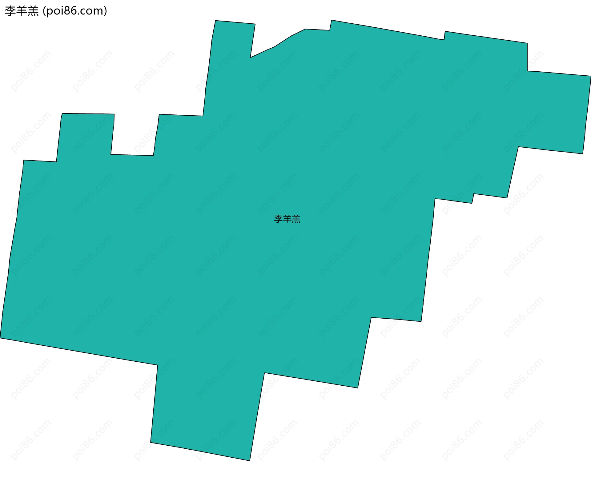 李羊羔边界地图
