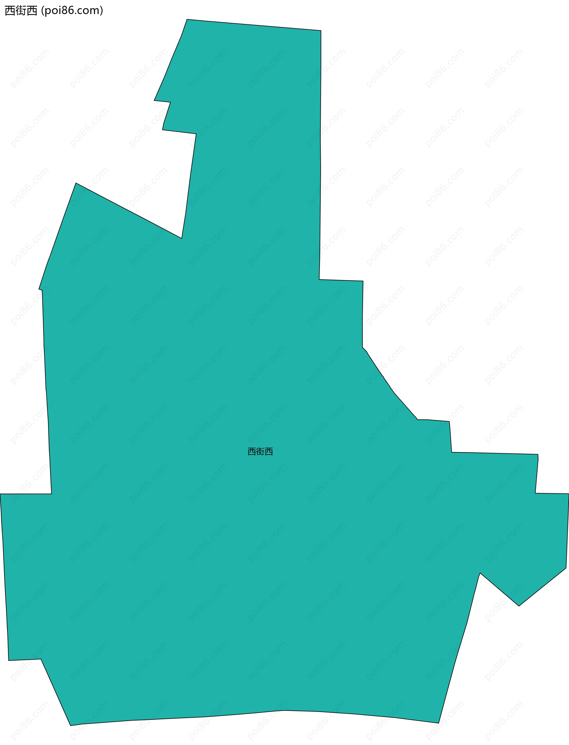 西街西边界地图