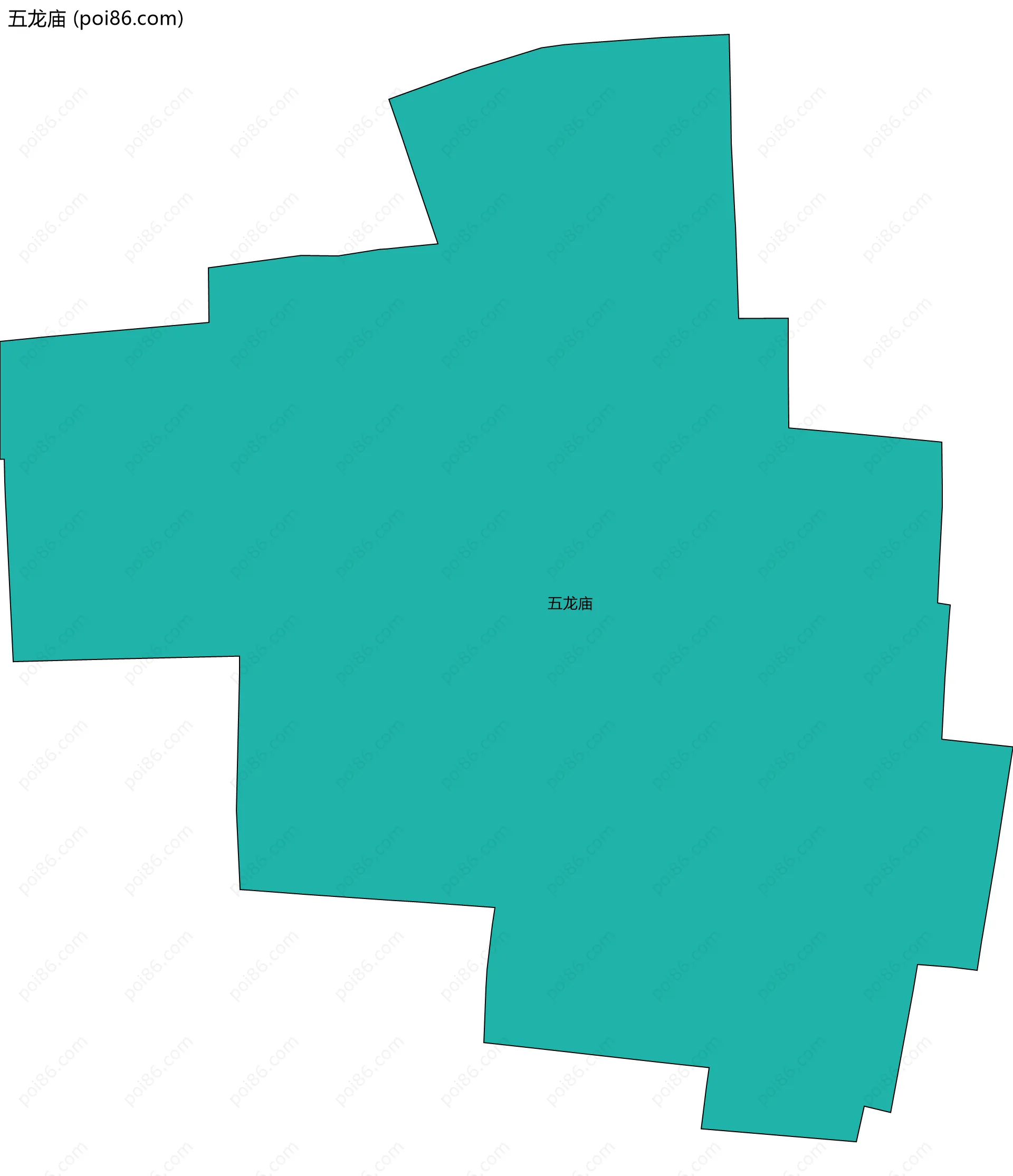 五龙庙边界地图