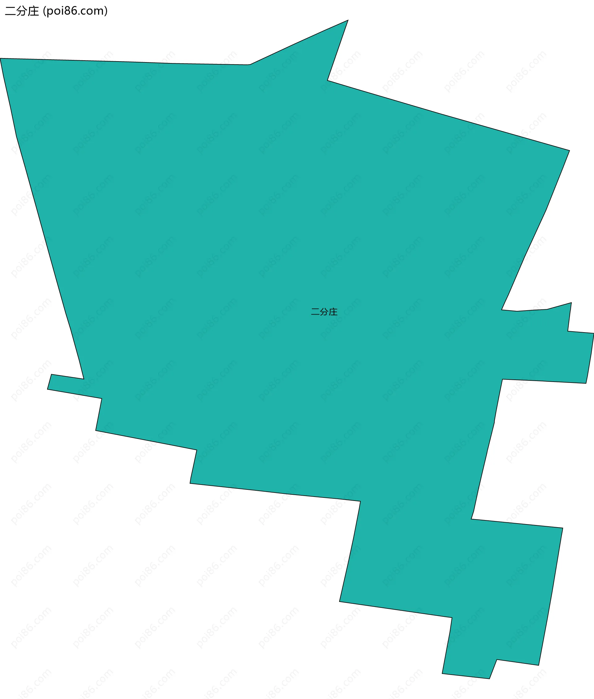 二分庄边界地图