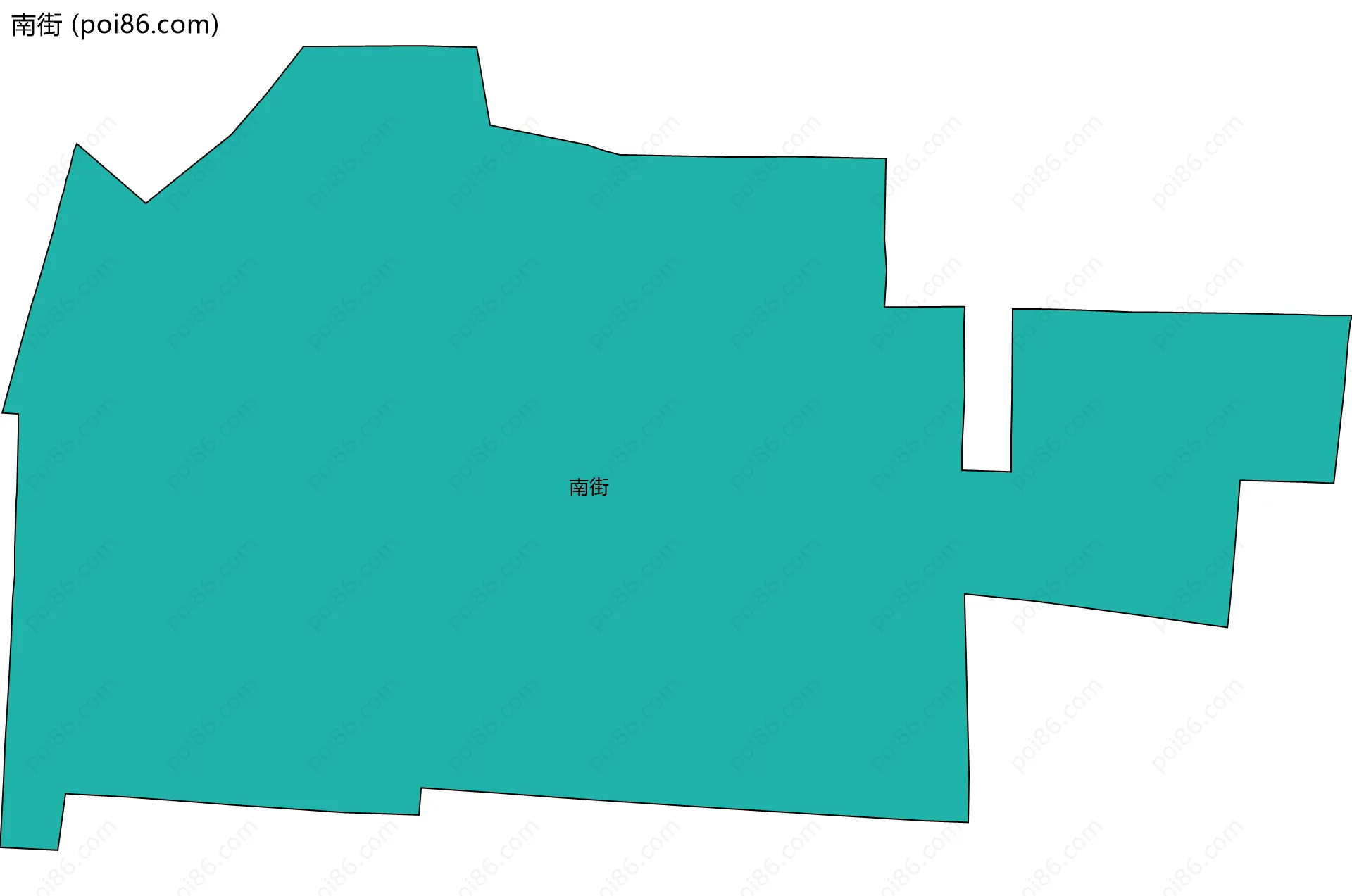 南街边界地图