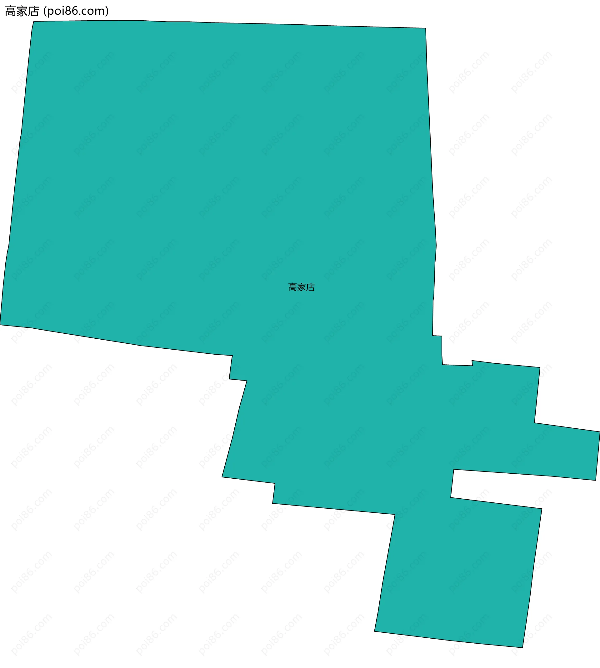 高家店边界地图