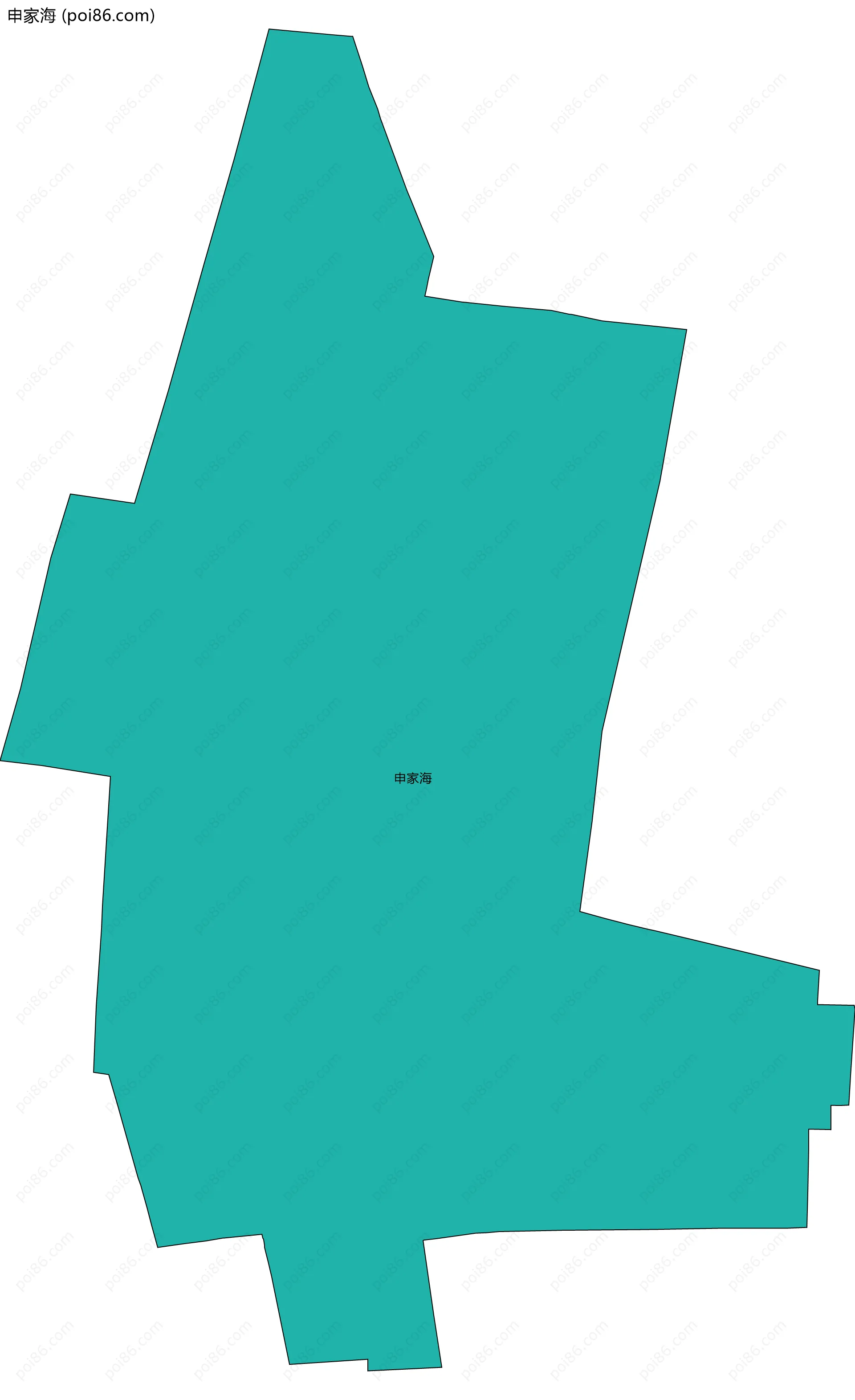 申家海边界地图