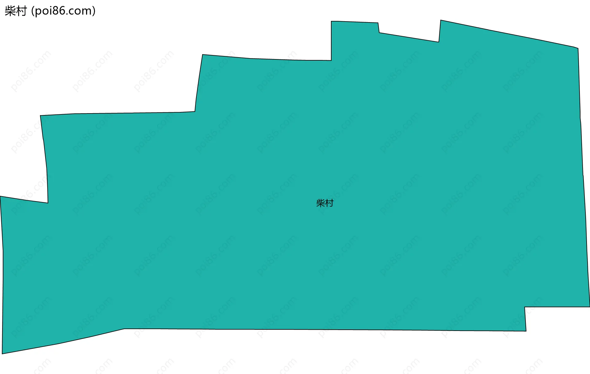 柴村边界地图