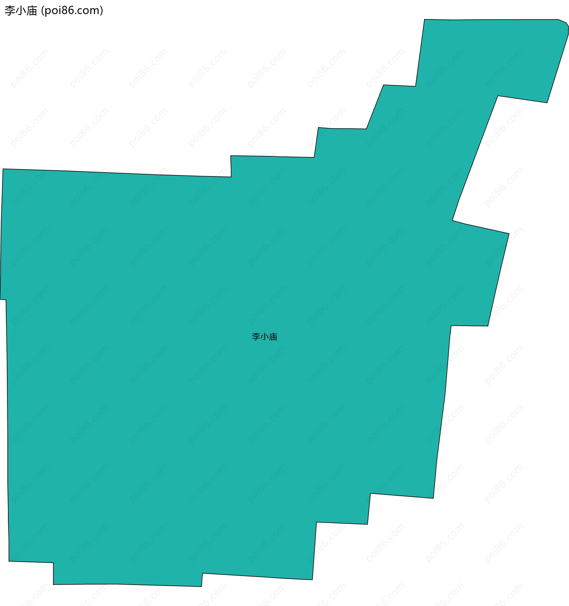 李小庙边界地图