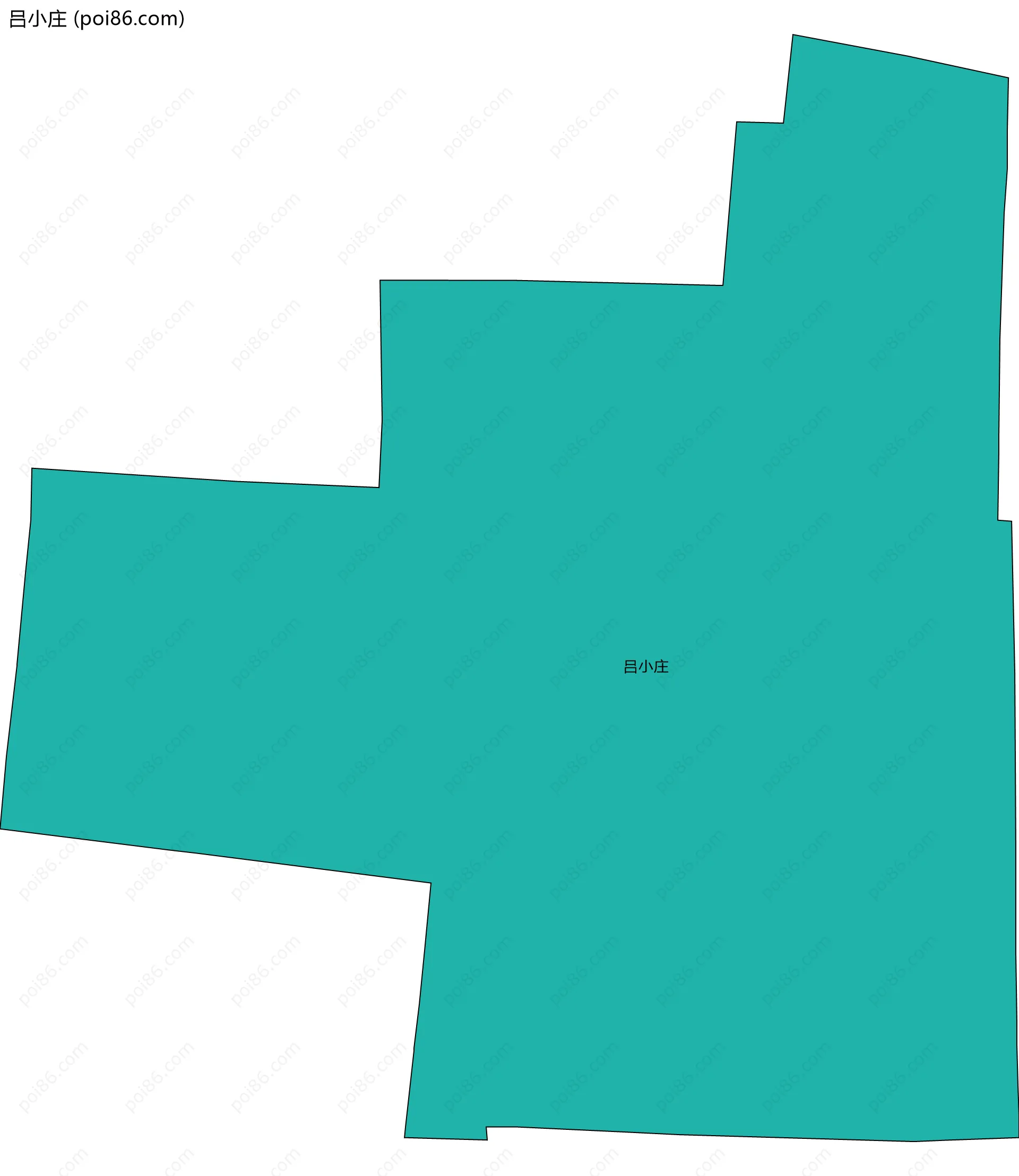 吕小庄边界地图