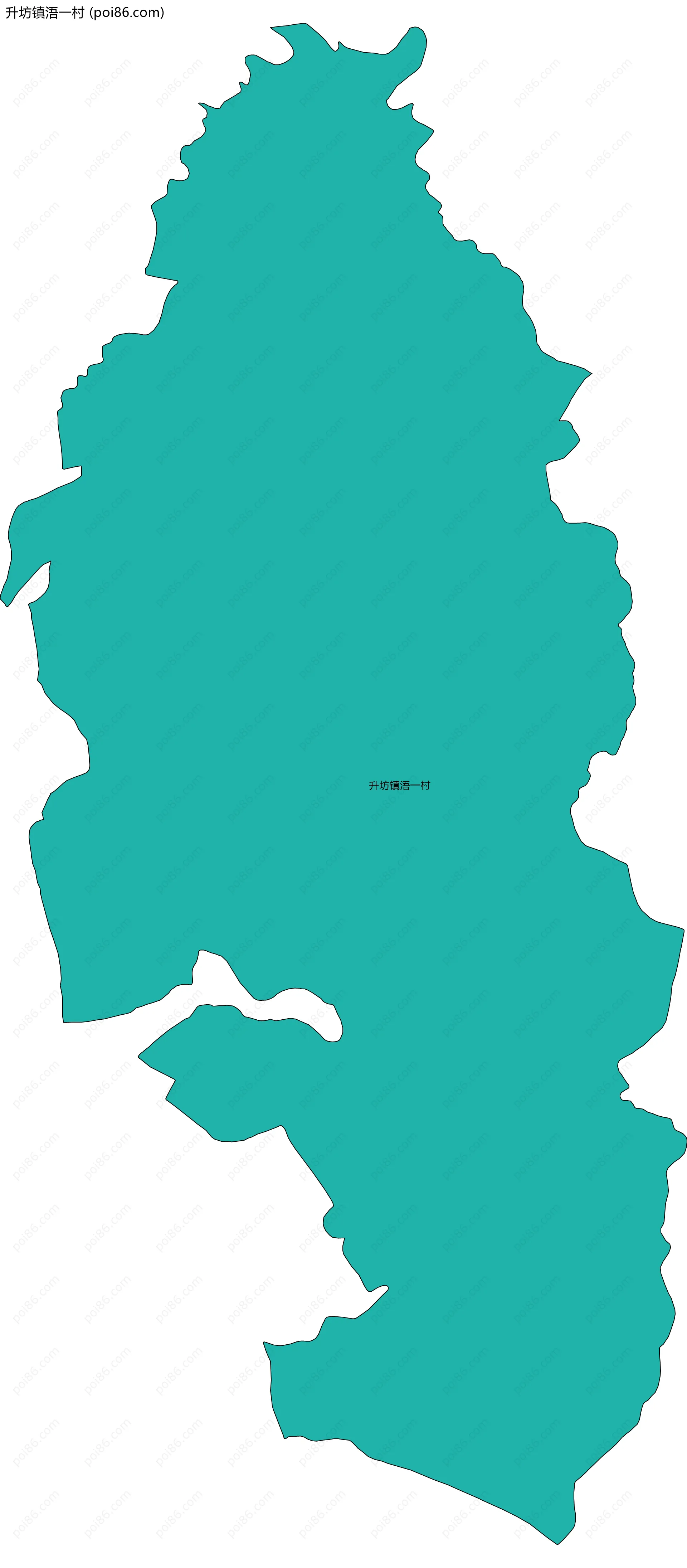 升坊镇浯一村边界地图