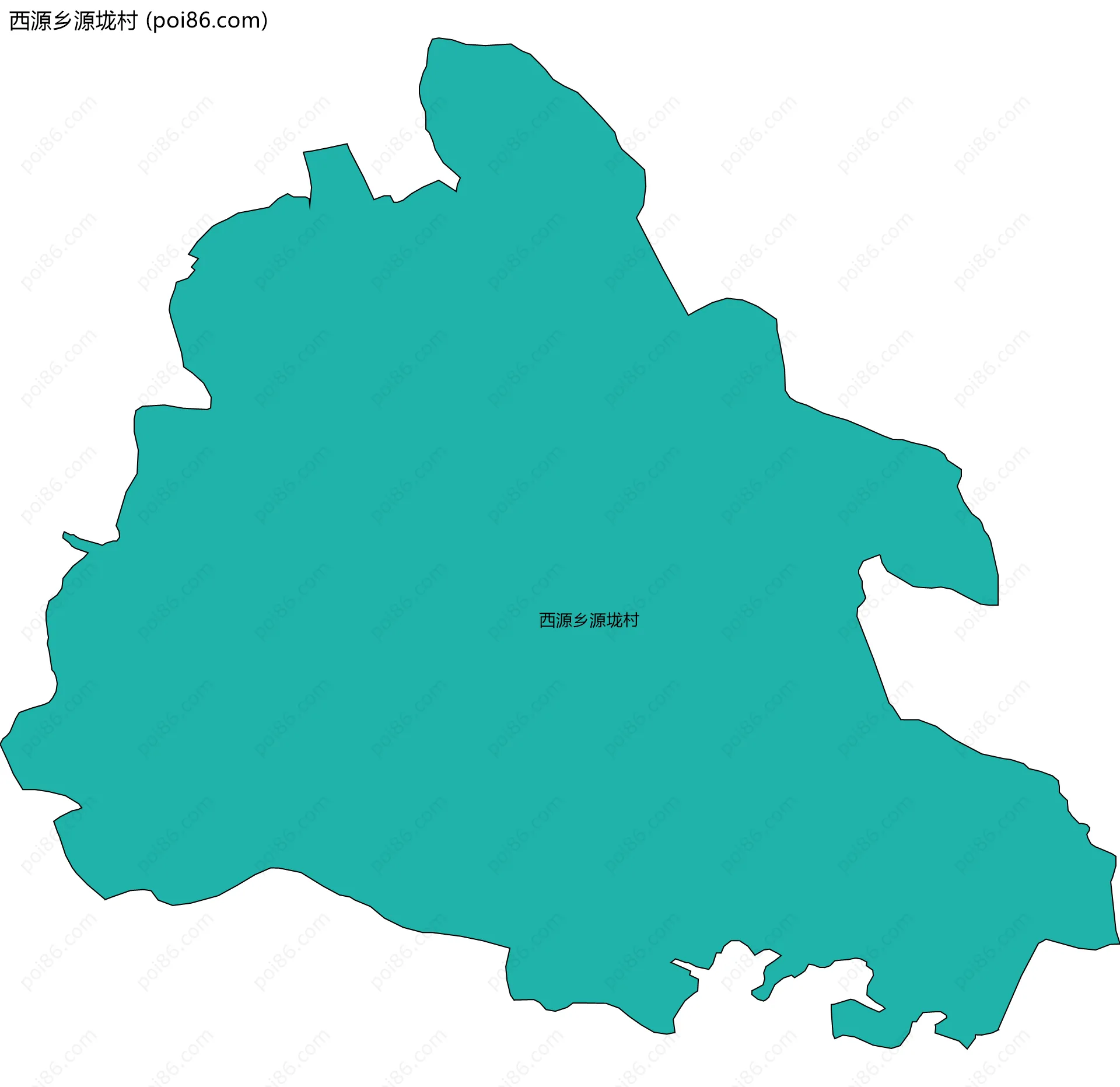 西源乡源垅村边界地图