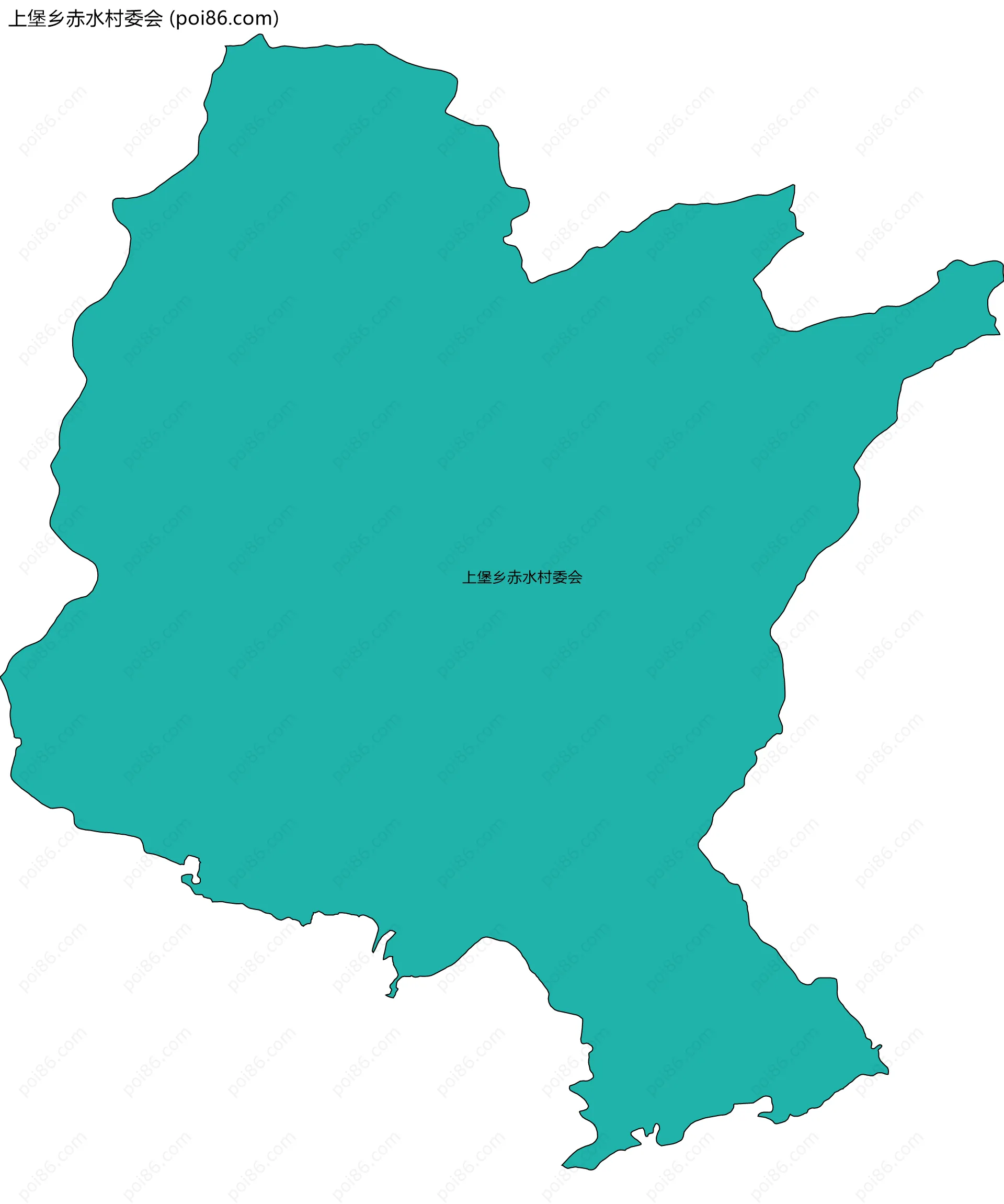 上堡乡赤水村委会边界地图