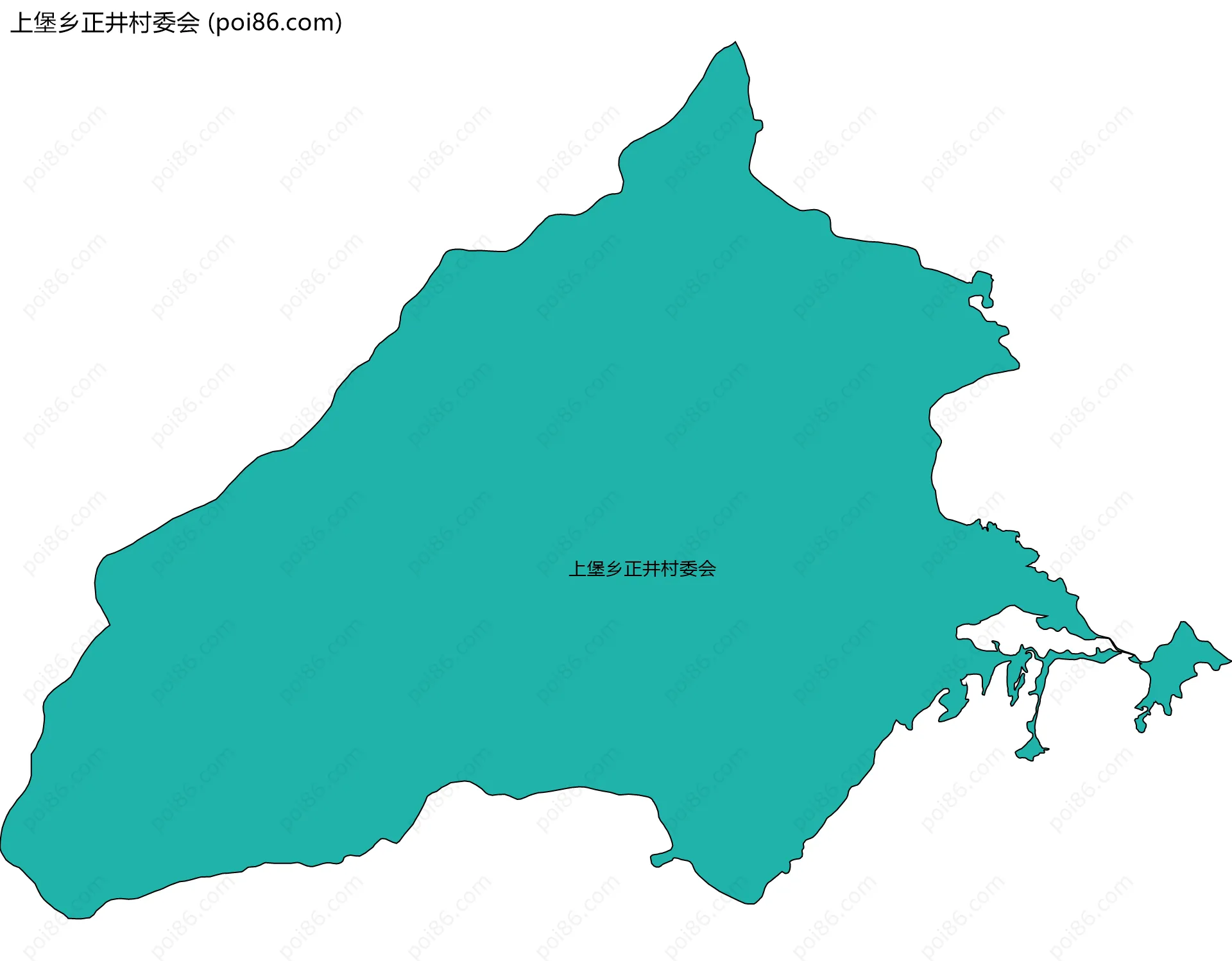上堡乡正井村委会边界地图