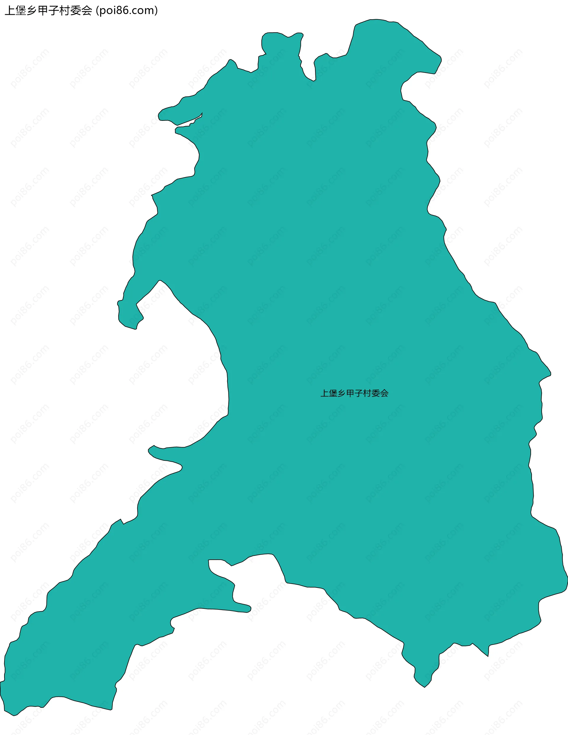 上堡乡甲子村委会边界地图