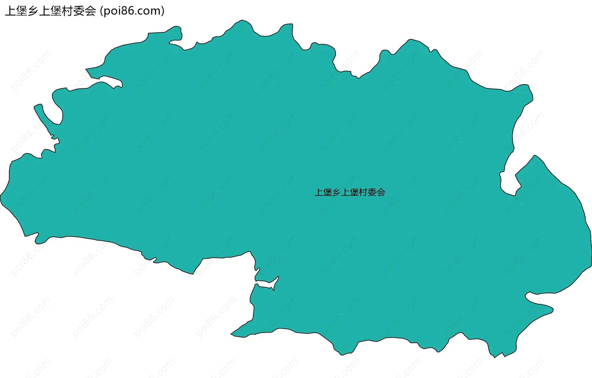 上堡乡上堡村委会边界地图