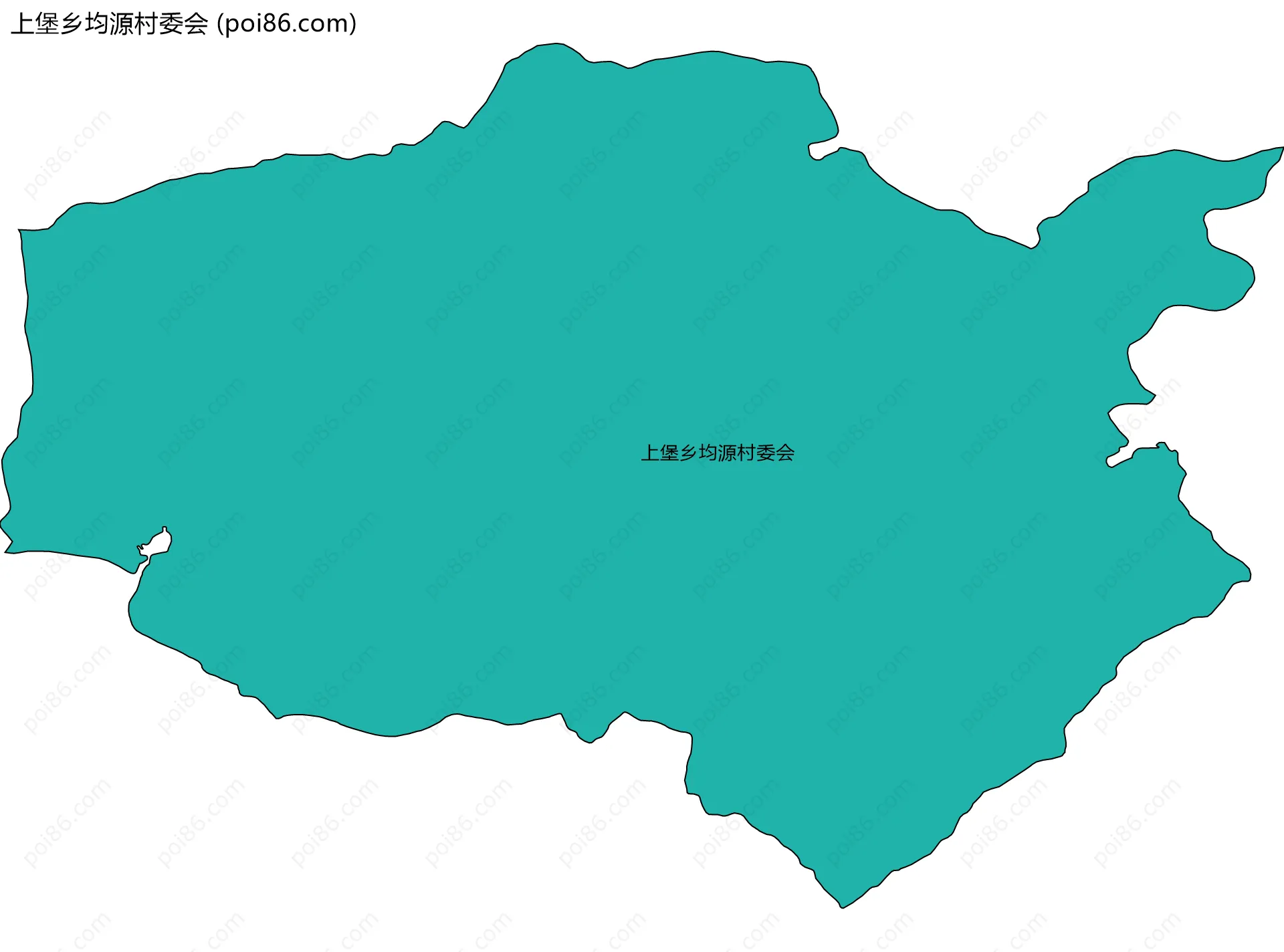 上堡乡均源村委会边界地图