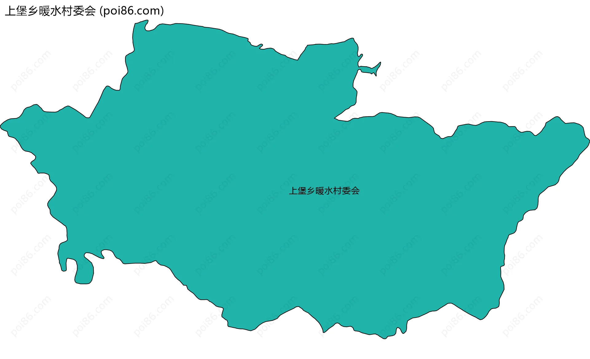 上堡乡暖水村委会边界地图