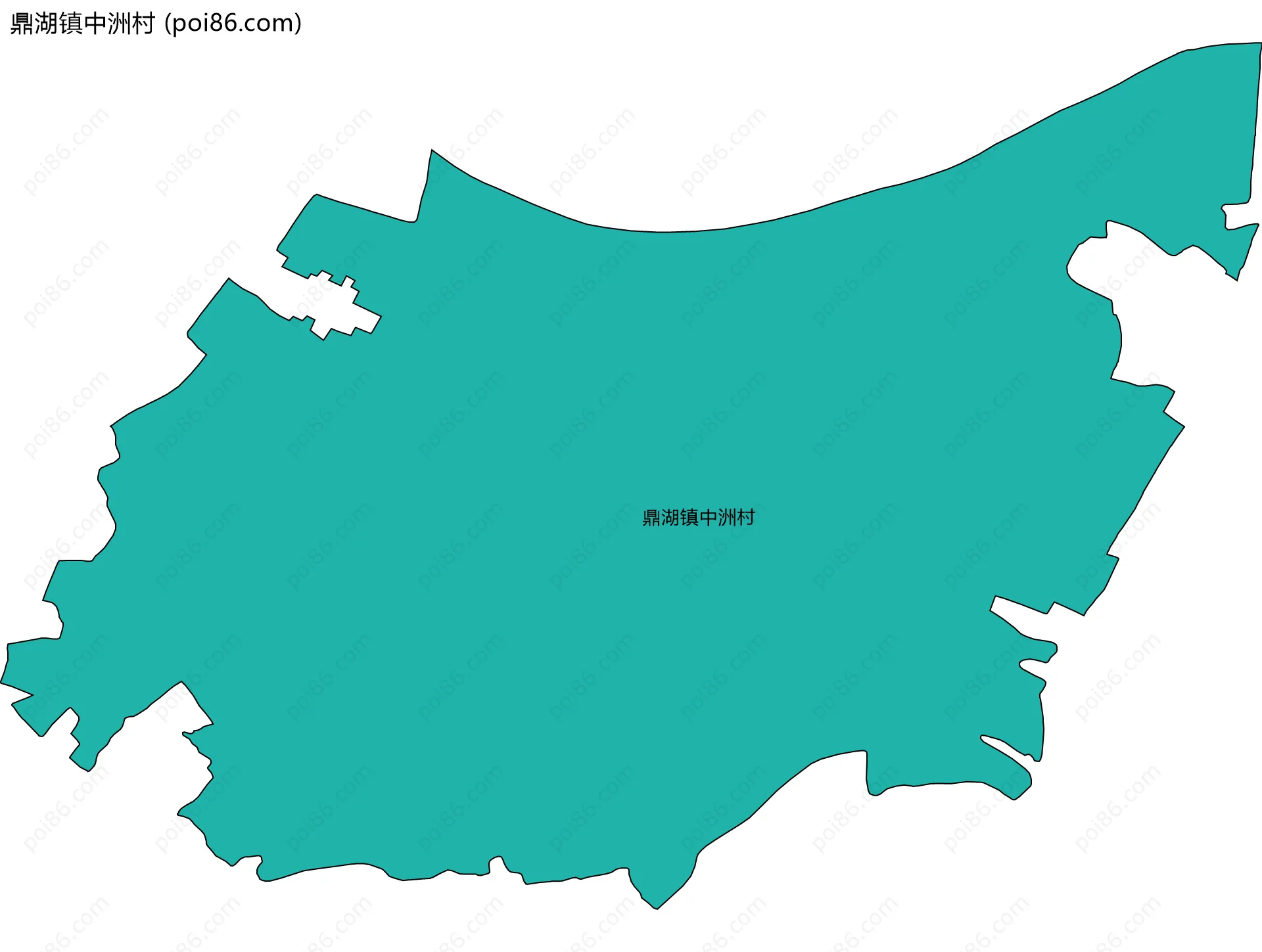 鼎湖镇中洲村边界地图
