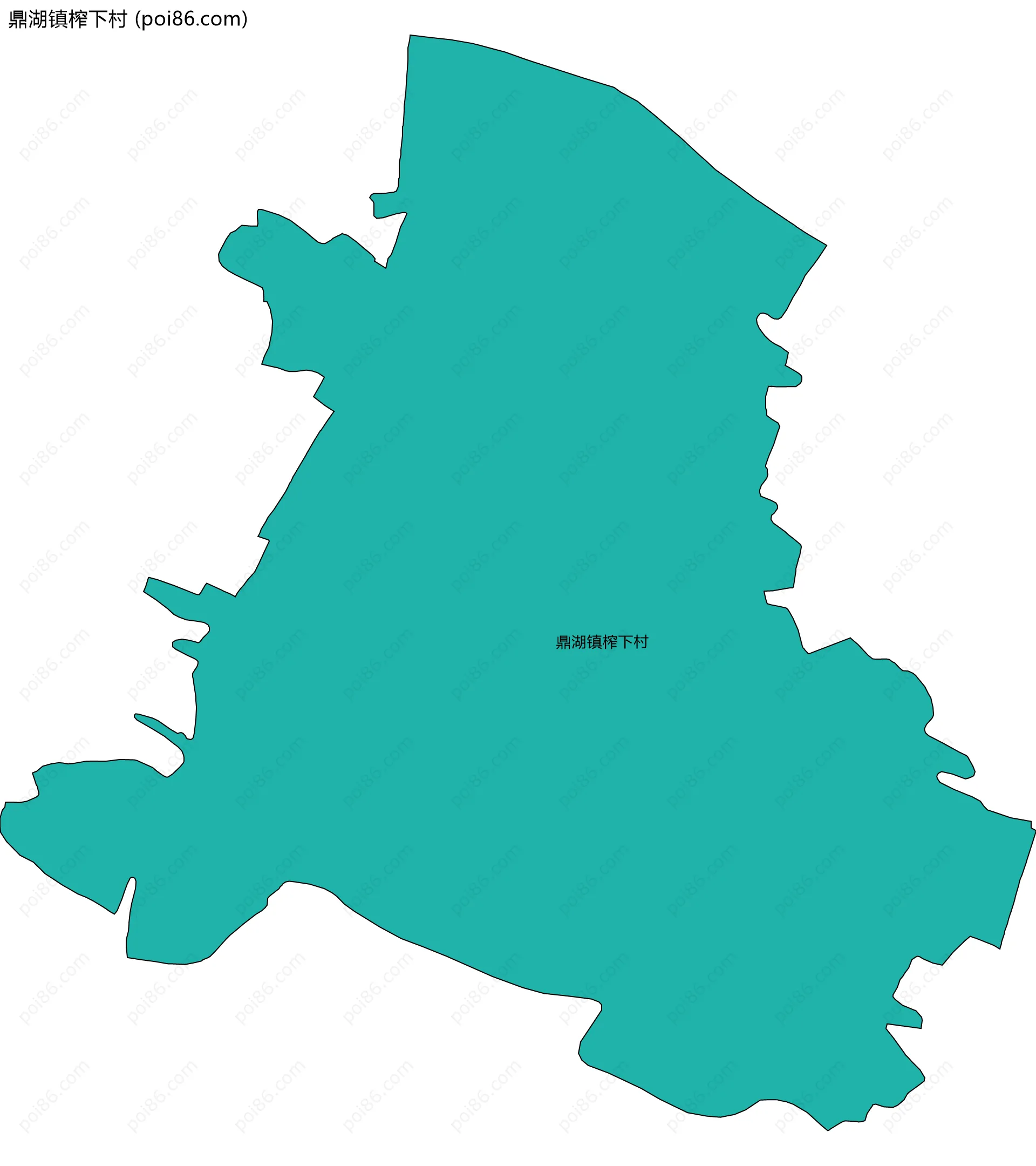鼎湖镇榨下村边界地图