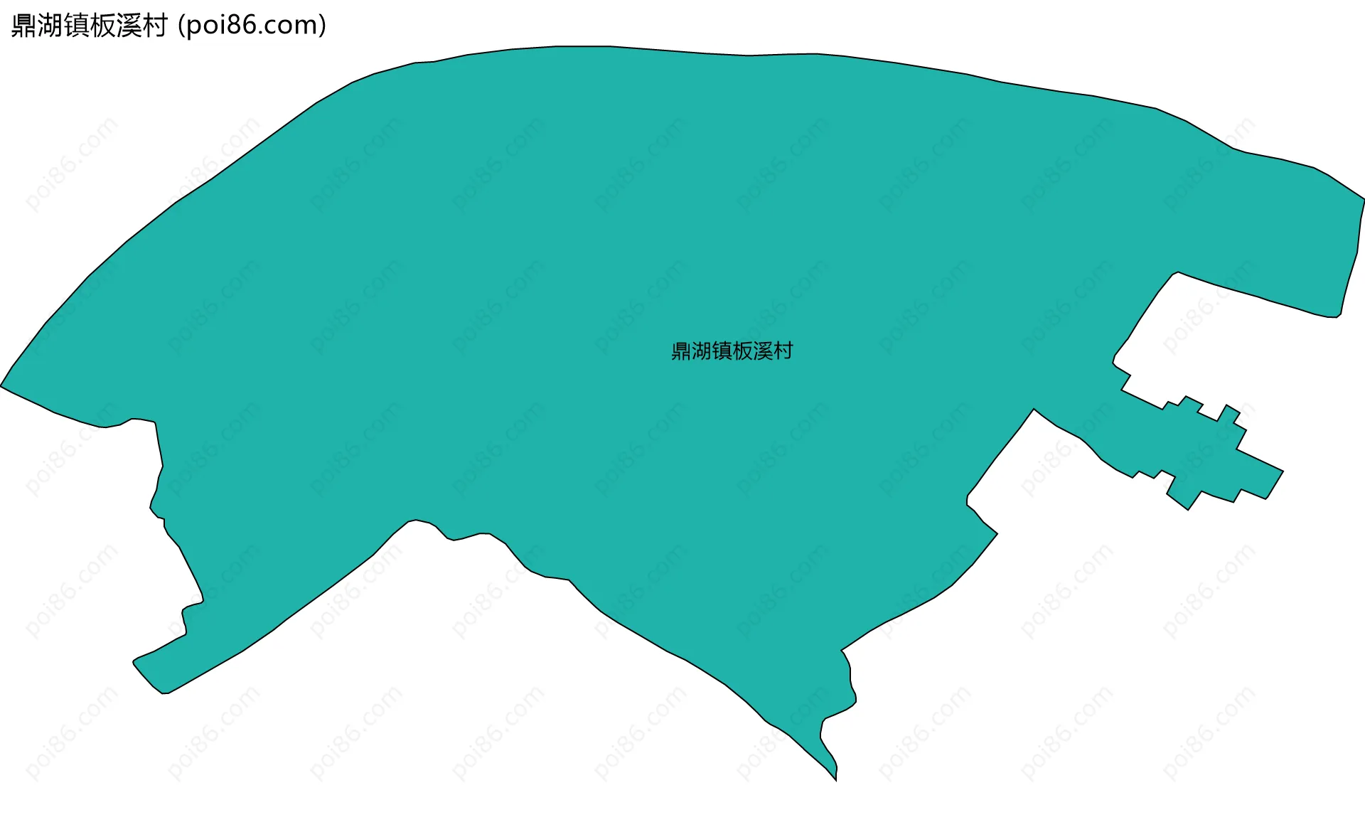 鼎湖镇板溪村边界地图