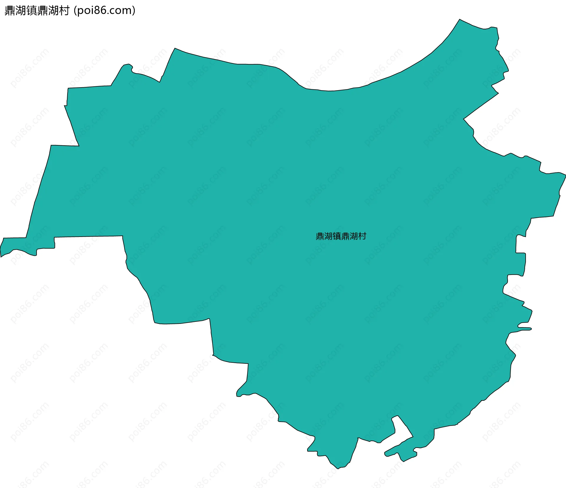 鼎湖镇鼎湖村边界地图