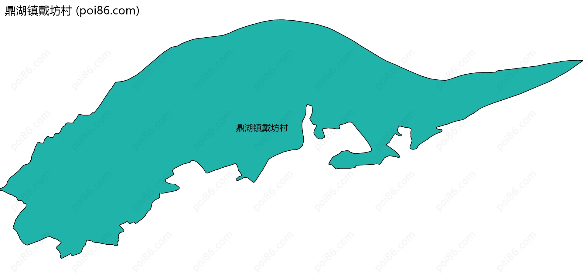 鼎湖镇戴坊村边界地图