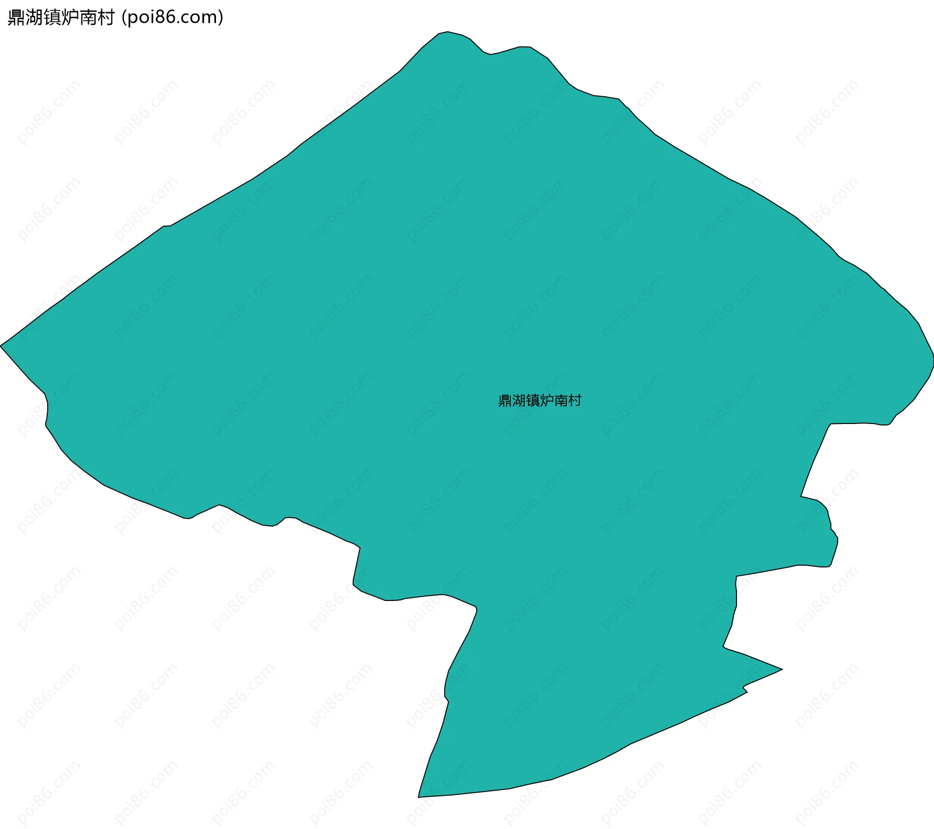 鼎湖镇炉南村边界地图