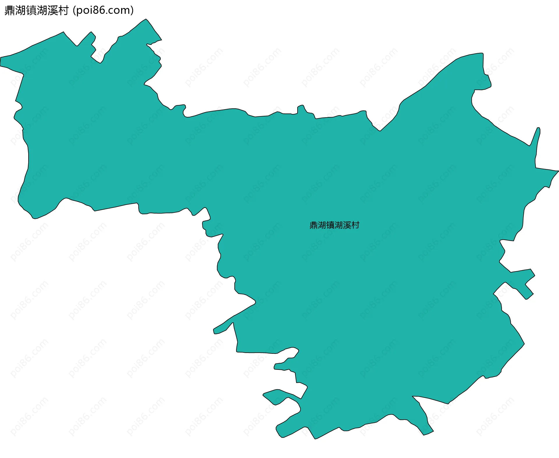 鼎湖镇湖溪村边界地图