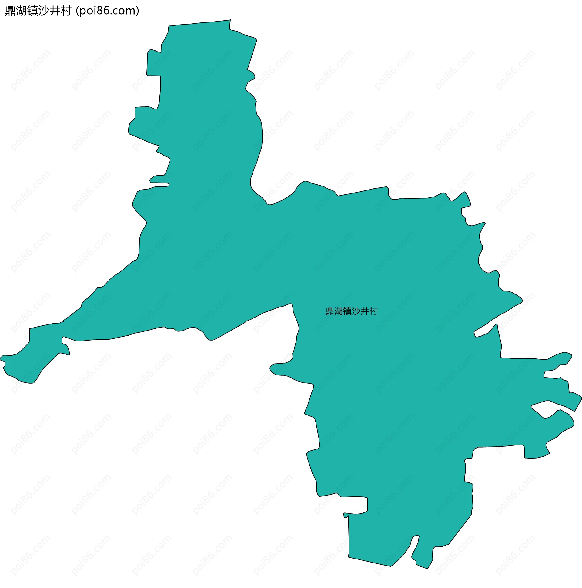 鼎湖镇沙井村边界地图