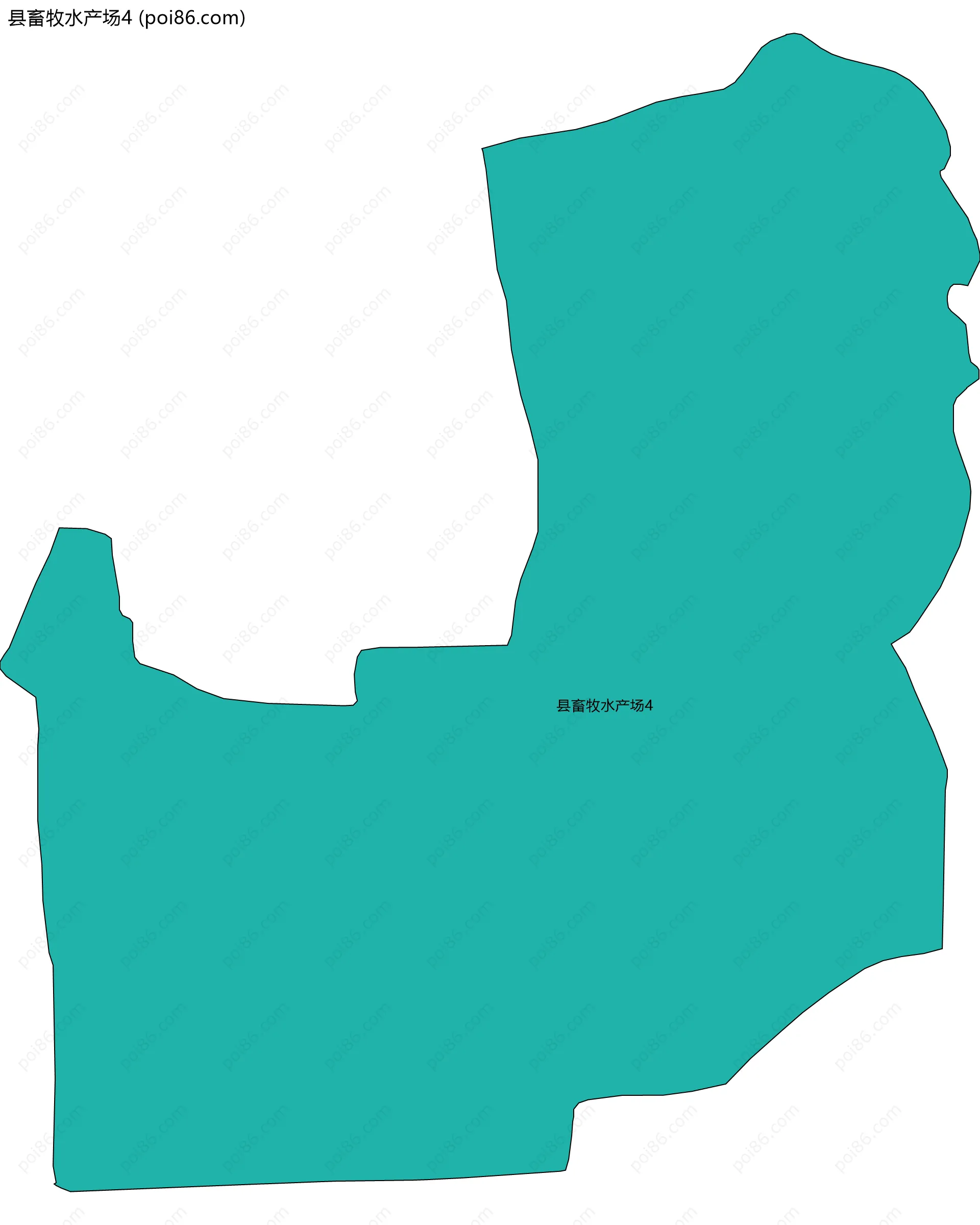 县畜牧水产场4边界地图