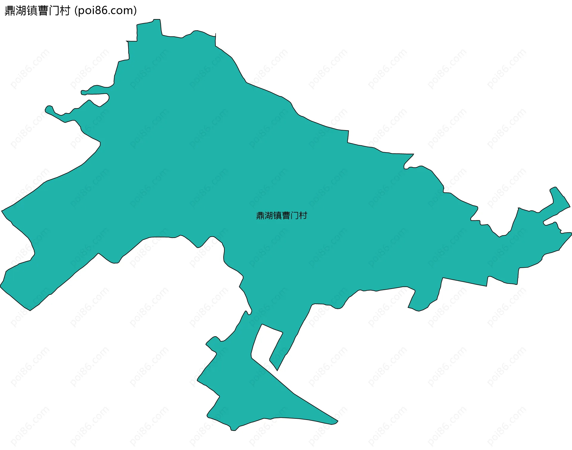 鼎湖镇曹门村边界地图