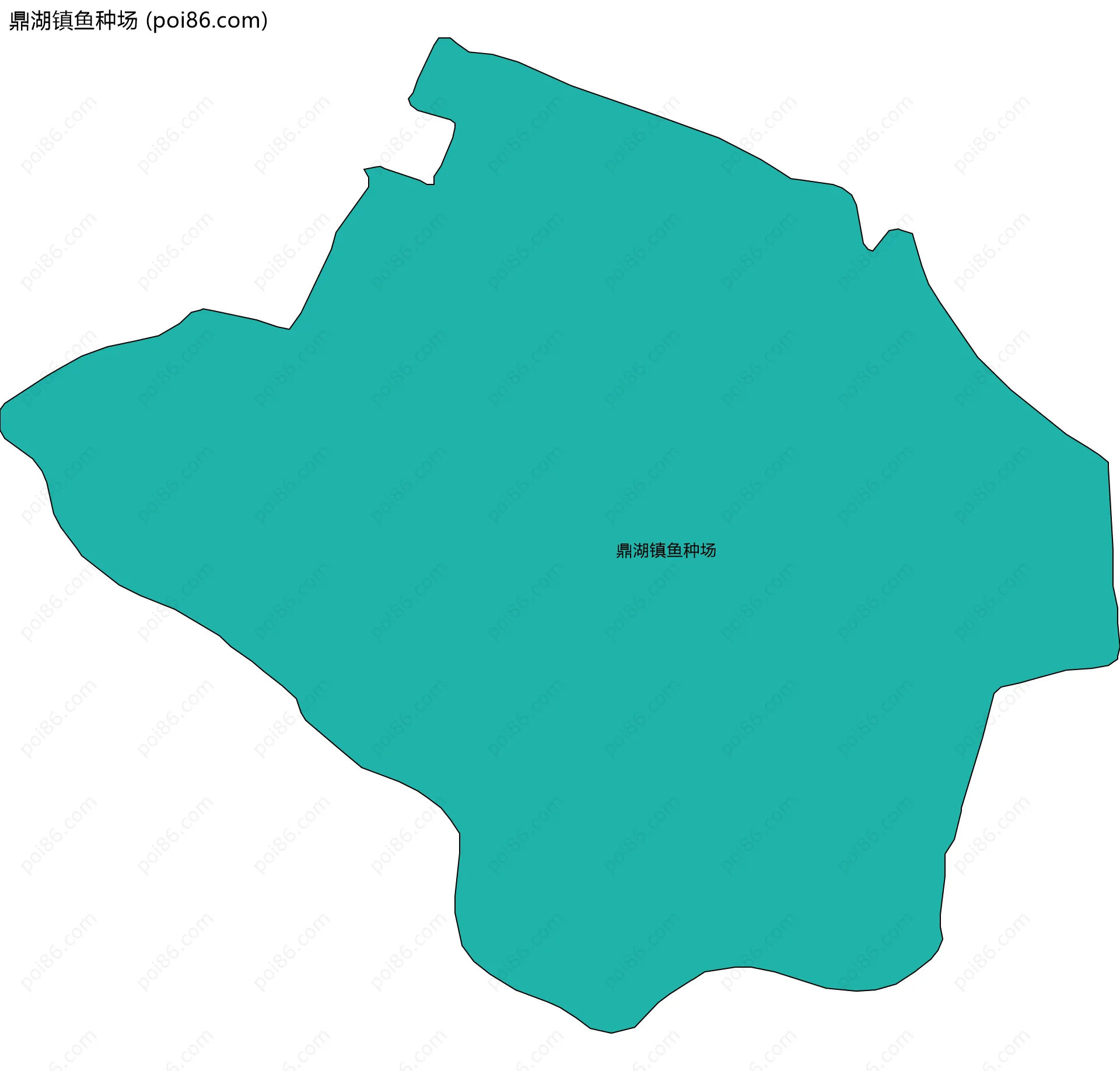 鼎湖镇鱼种场边界地图