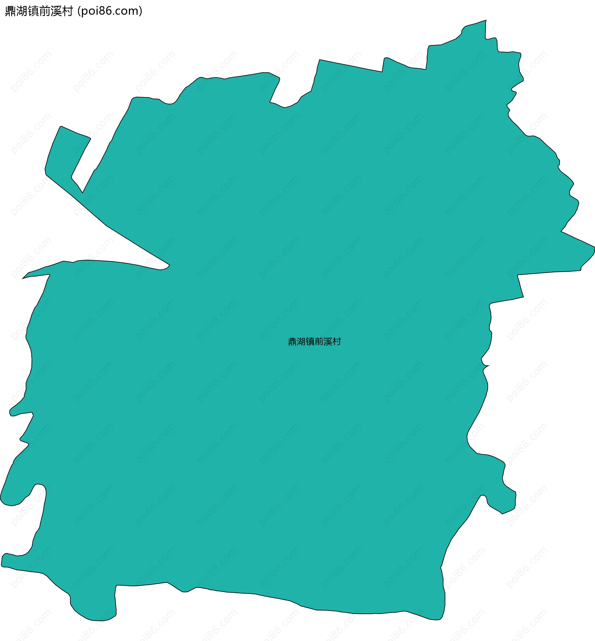 鼎湖镇前溪村边界地图