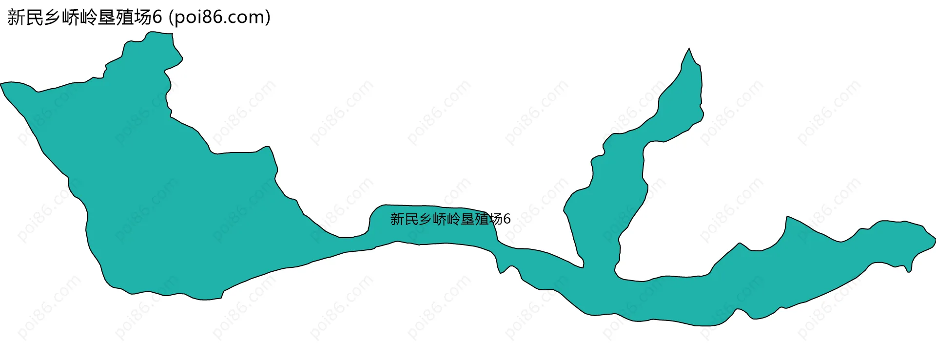 新民乡峤岭垦殖场6边界地图