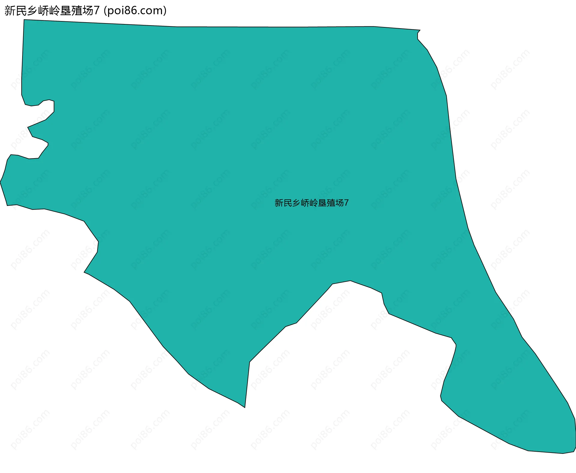 新民乡峤岭垦殖场7边界地图