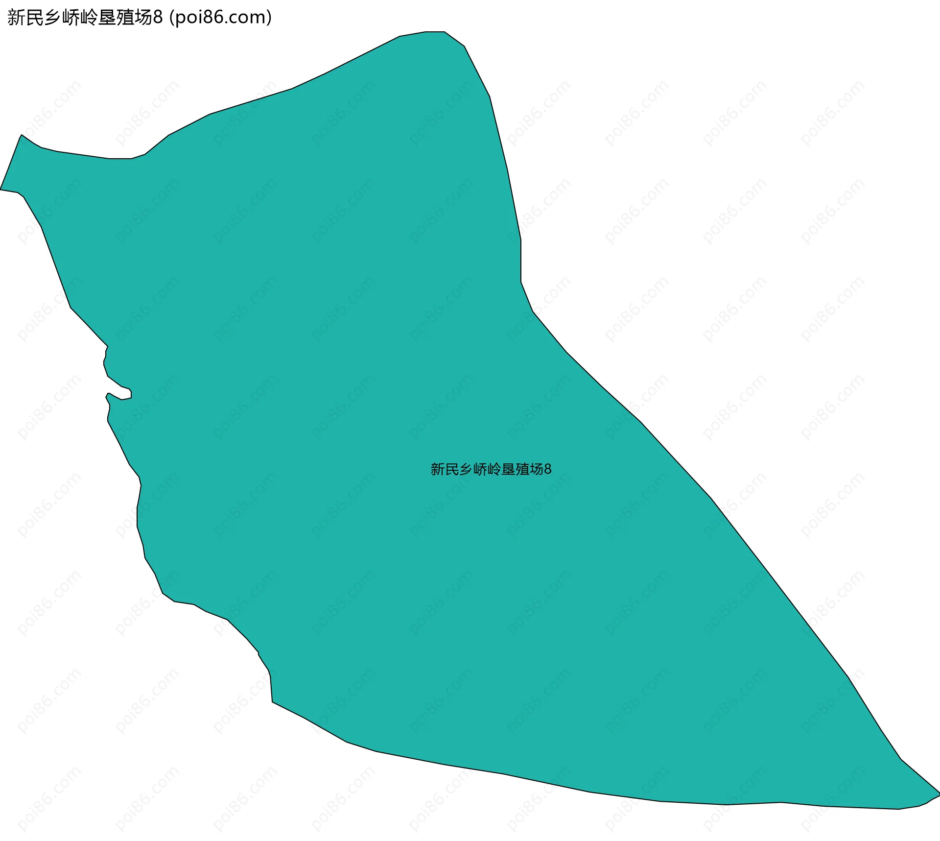 新民乡峤岭垦殖场8边界地图