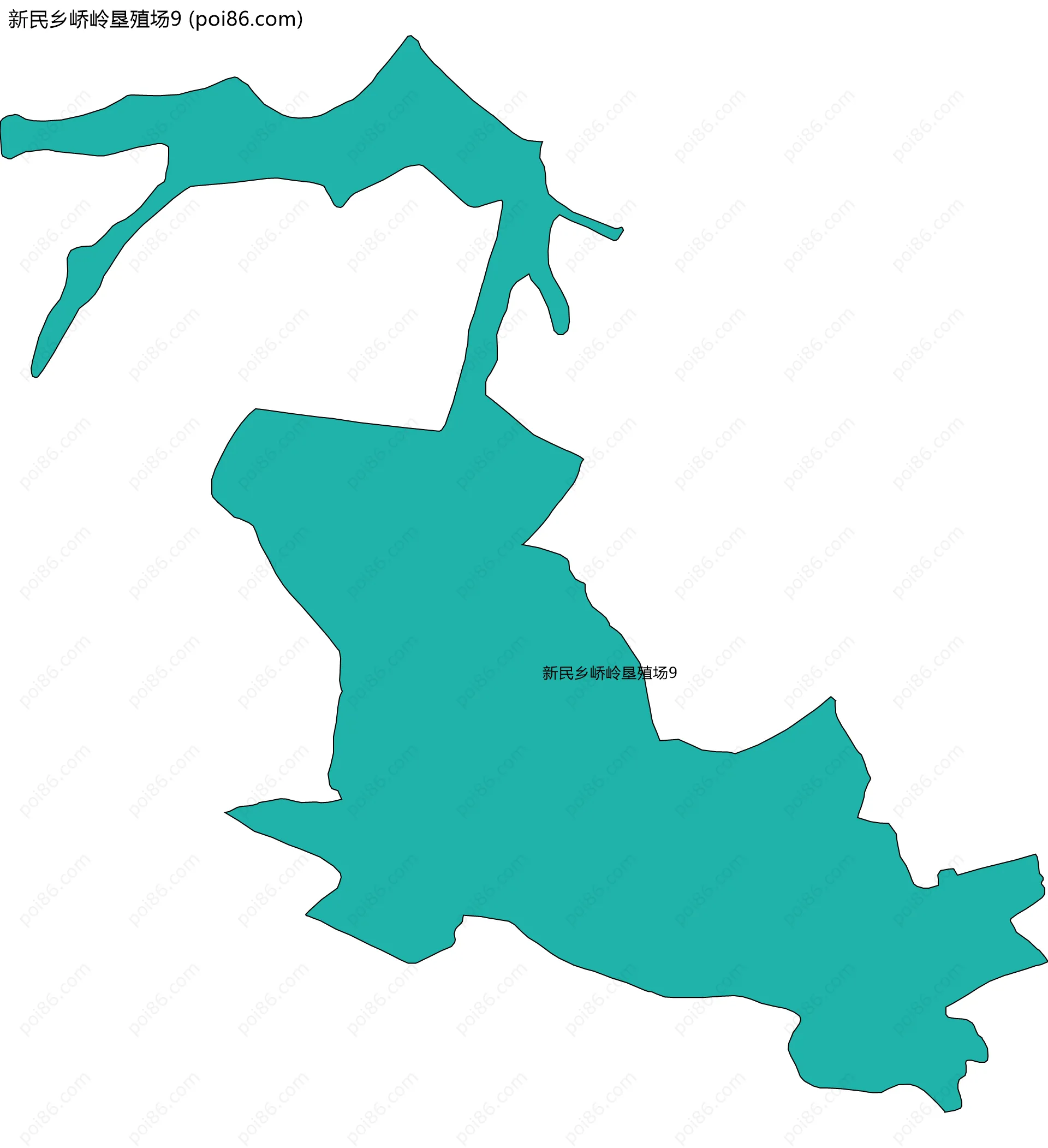 新民乡峤岭垦殖场9边界地图