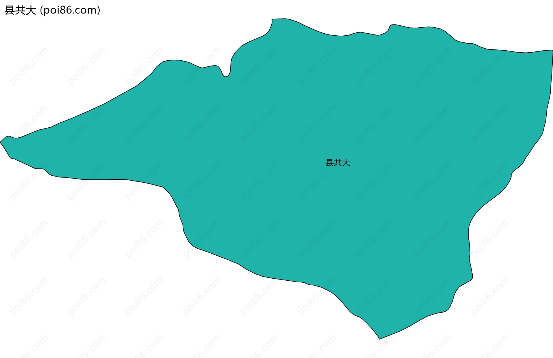 县共大边界地图