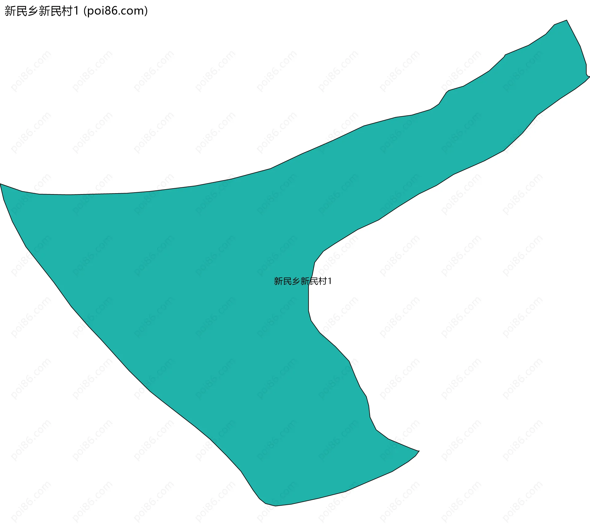 新民乡新民村1边界地图