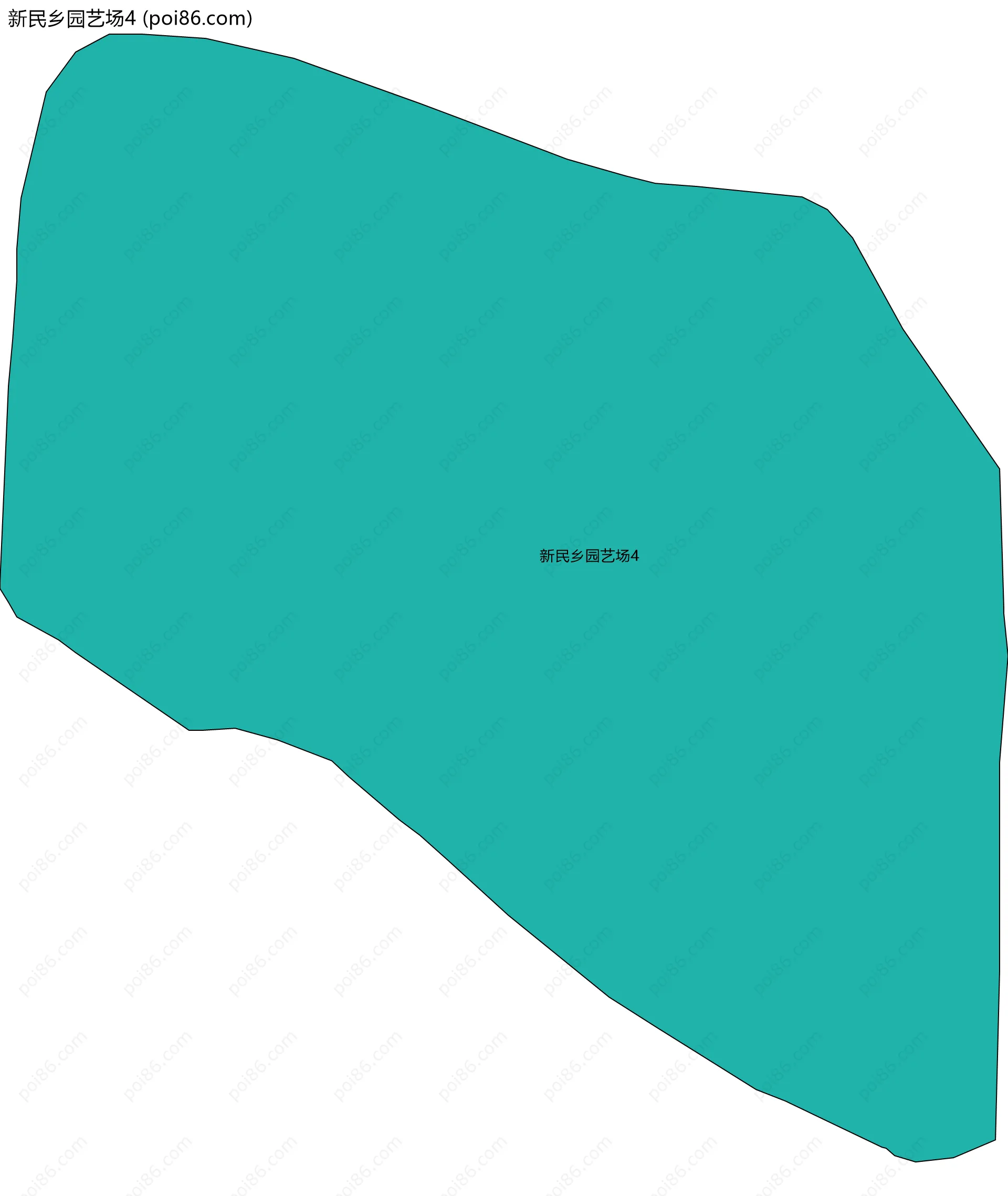 新民乡园艺场4边界地图