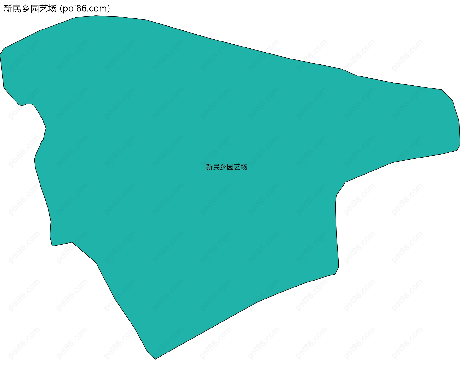 新民乡园艺场边界地图