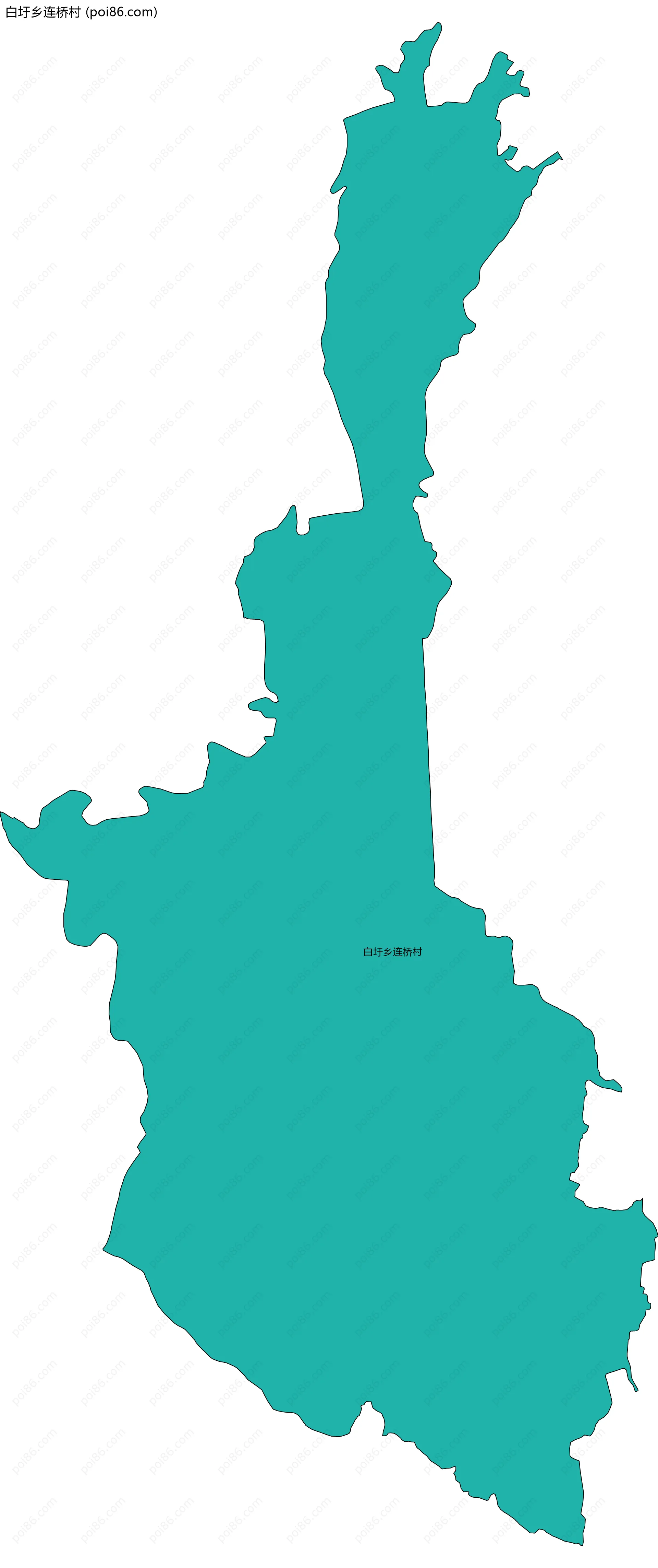 白圩乡连桥村边界地图