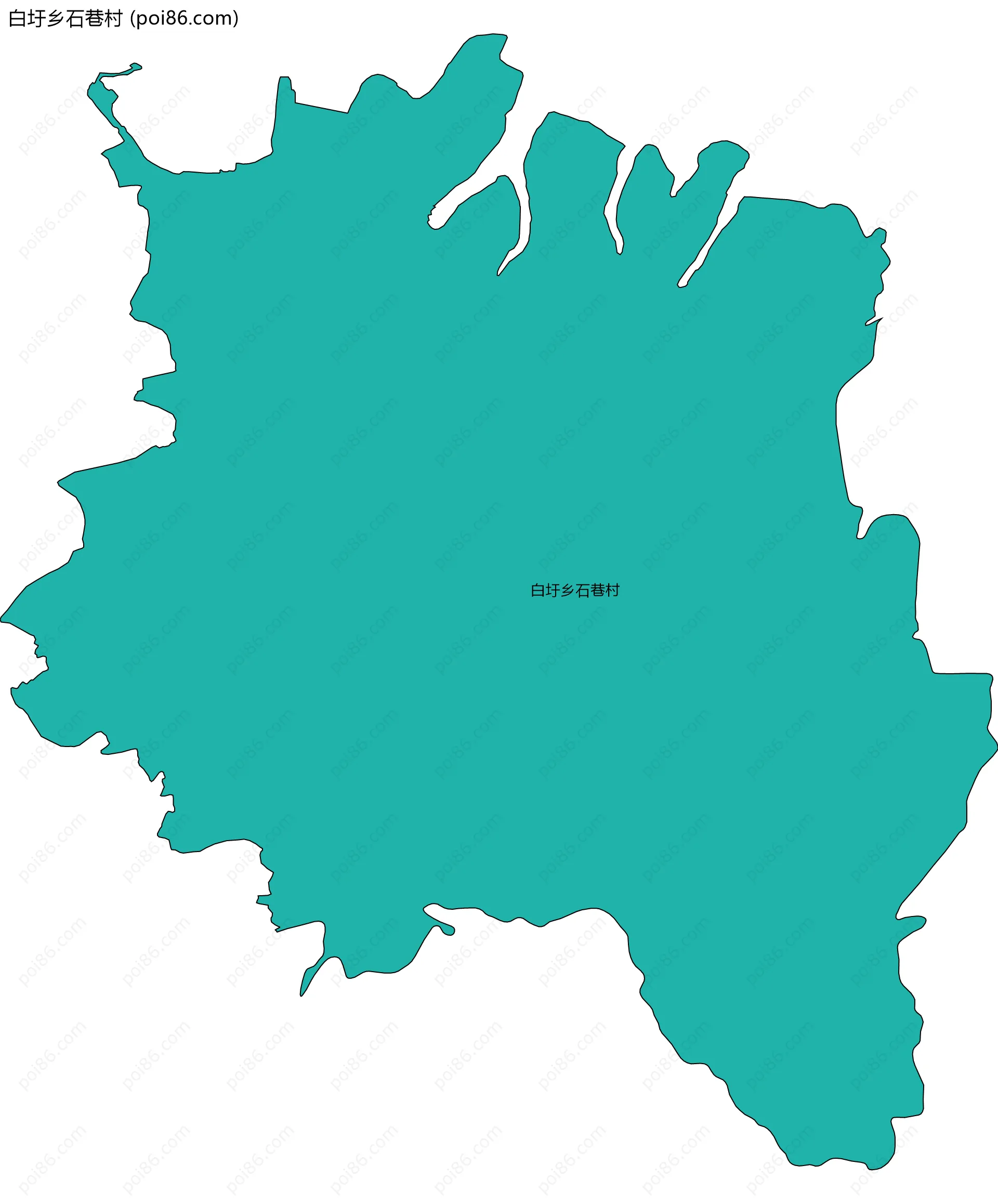 白圩乡石巷村边界地图