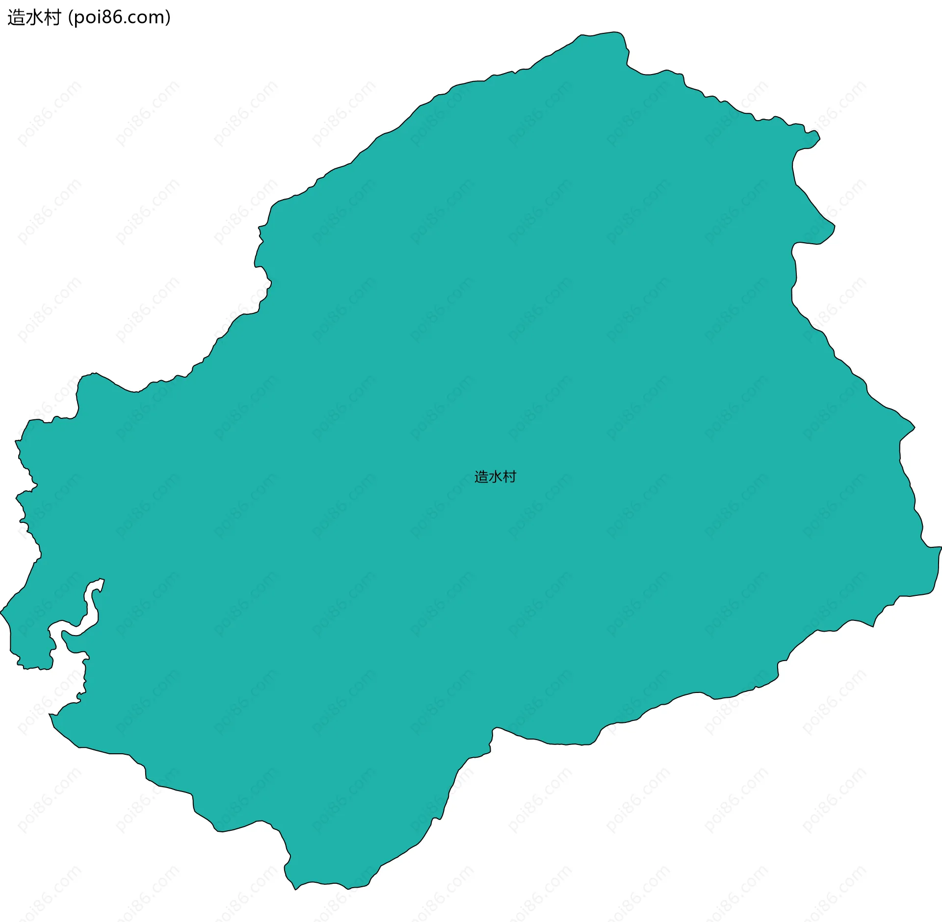 造水村边界地图